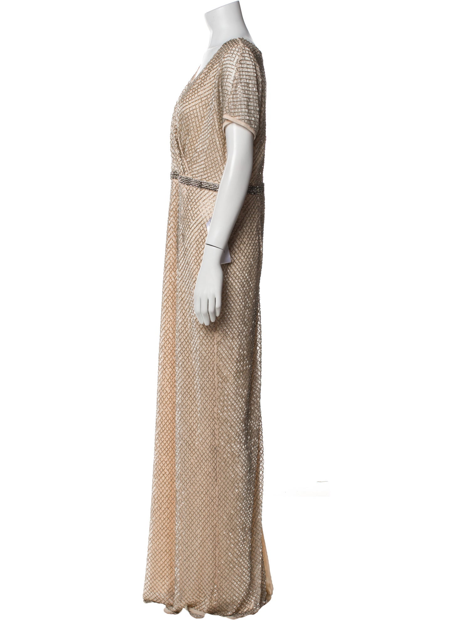 Mac Duggal Patterned Long Dress w/ Tags