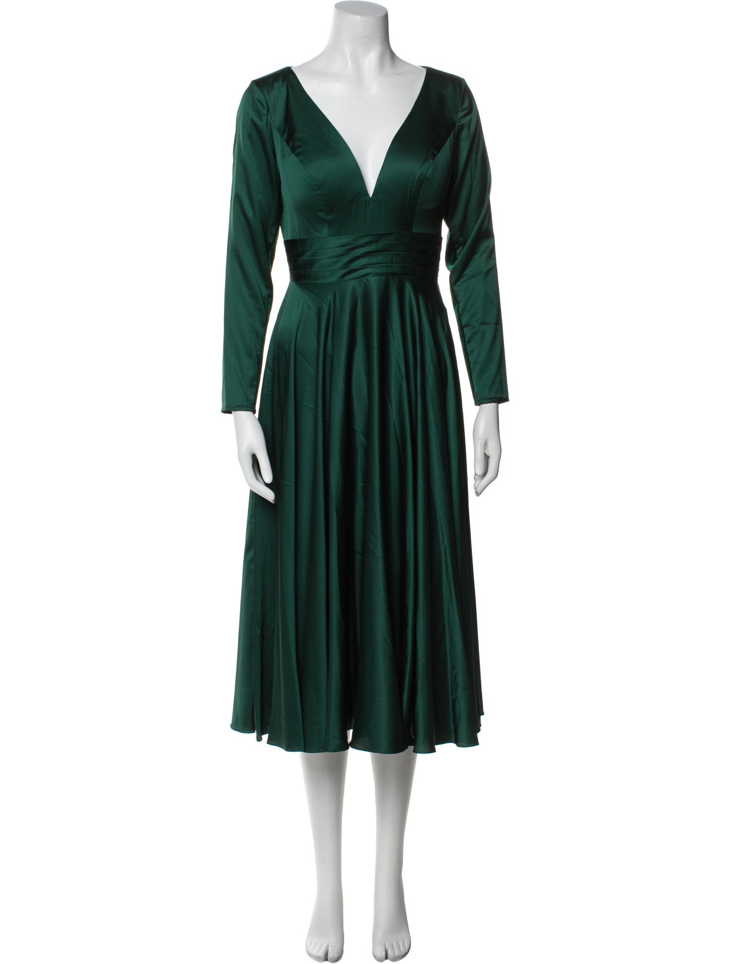 Mac Duggal V-Neck Midi Length Dress w/ Tags