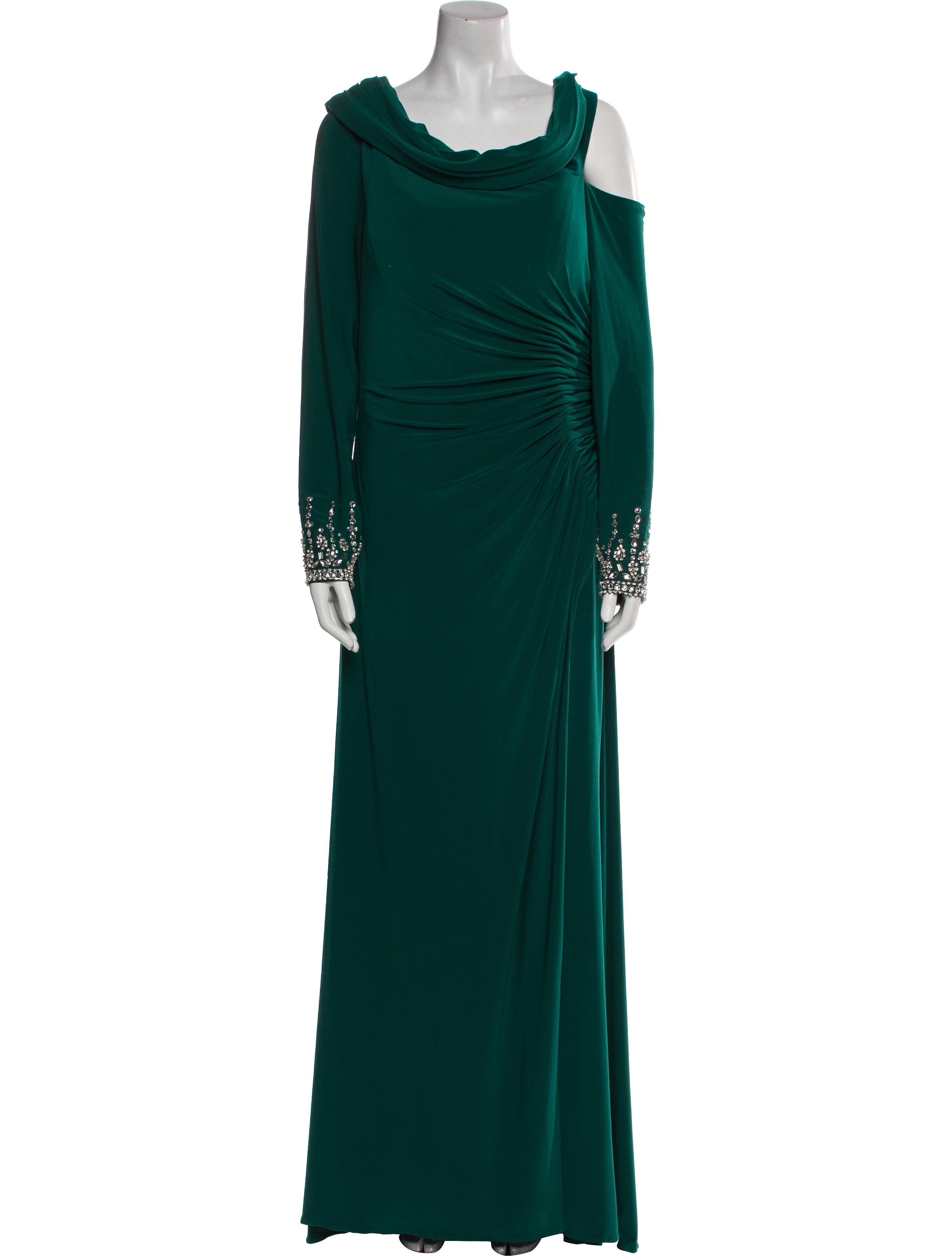 Mac Duggal Cowl Neck Long Dress