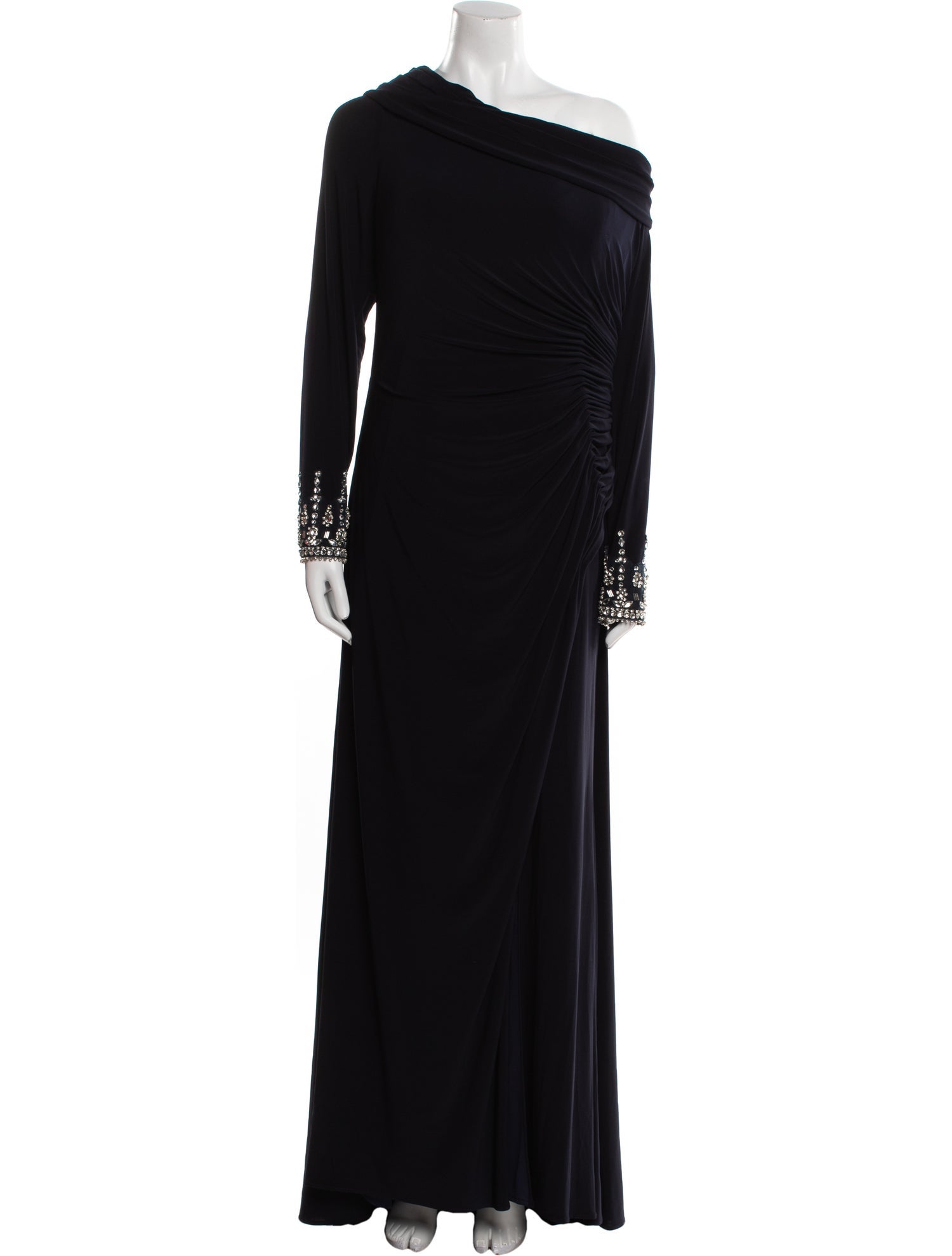 Mac Duggal One-Shoulder Long Dress