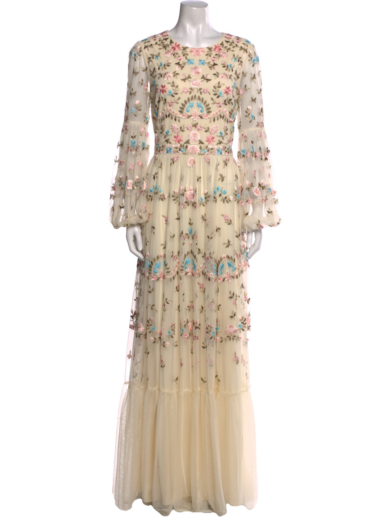 Mac Duggal Printed Long Dress w/ Tags