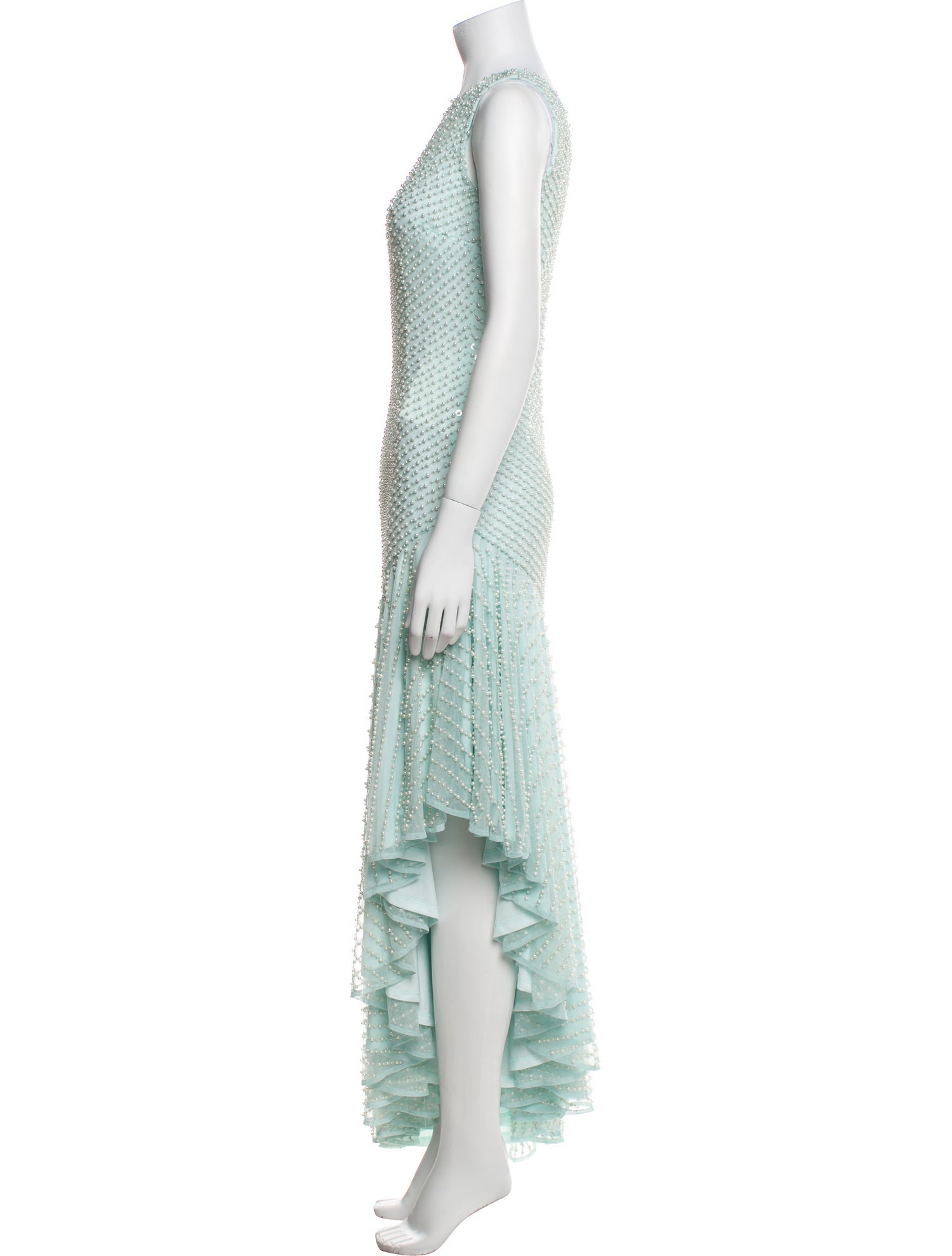 Mac Duggal One-Shoulder Long Dress