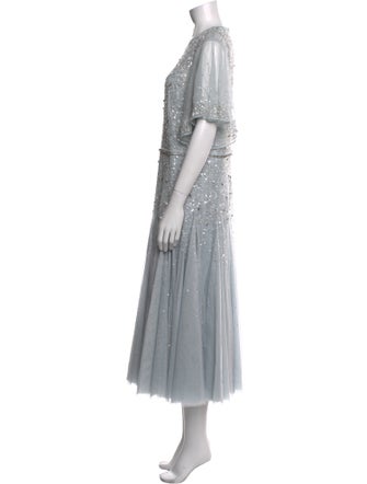 Mac Duggal Crew Neck Knee-Length Dress