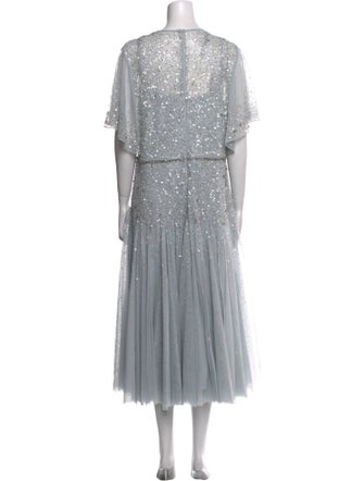 Mac Duggal Crew Neck Knee-Length Dress