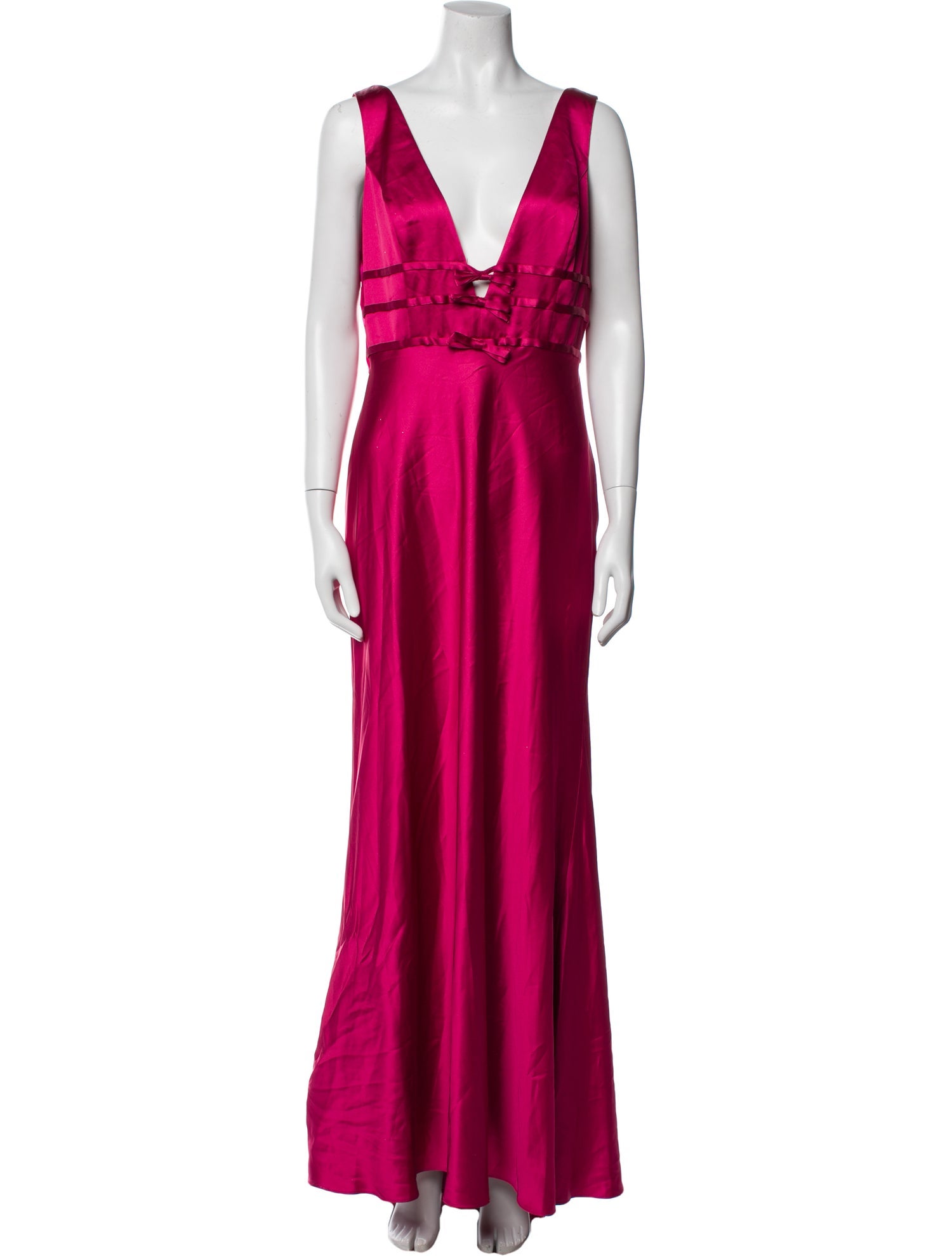 Mac Duggal V-Neck Long Dress