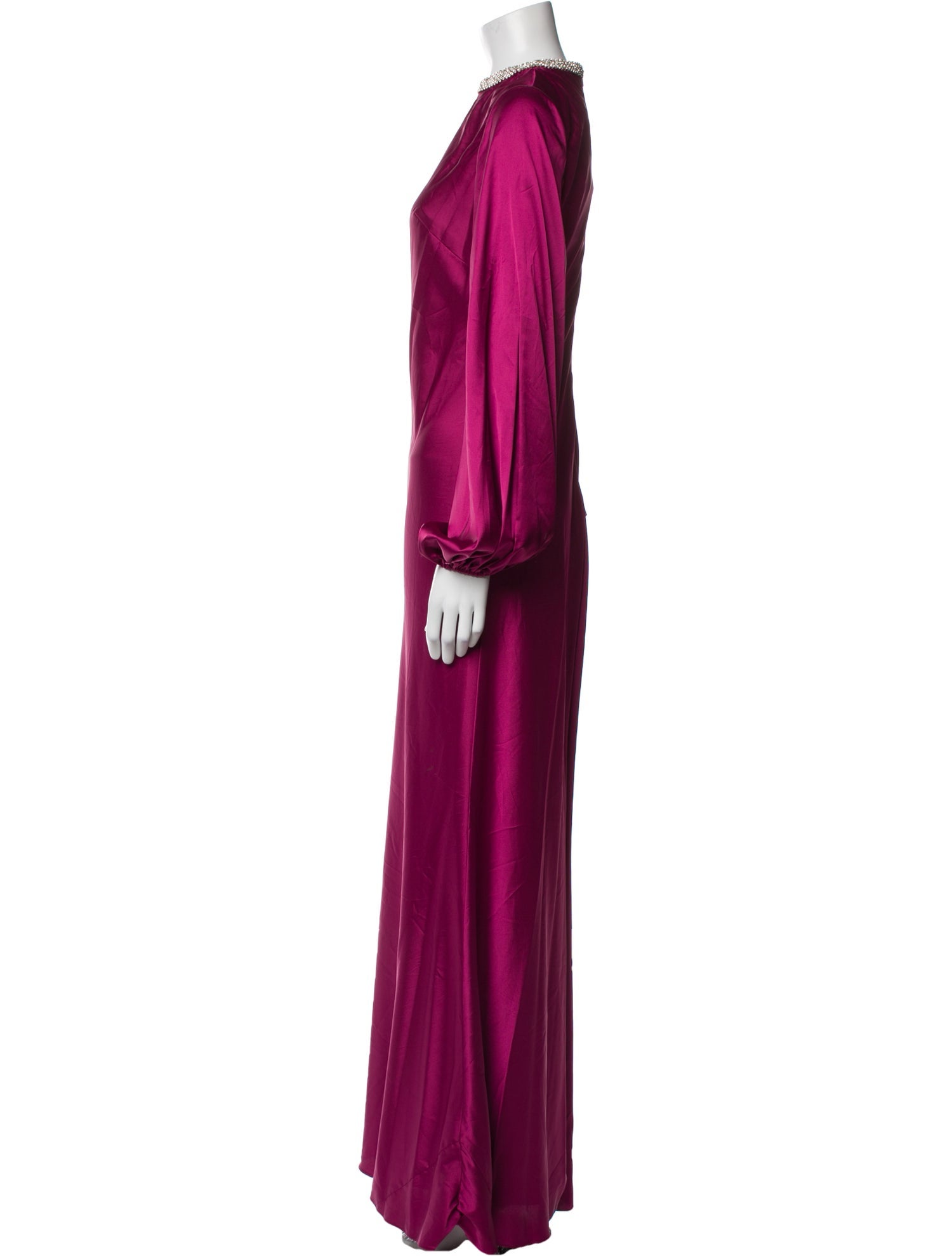 Ieena for Mac Duggal Crew Neck Long Dress