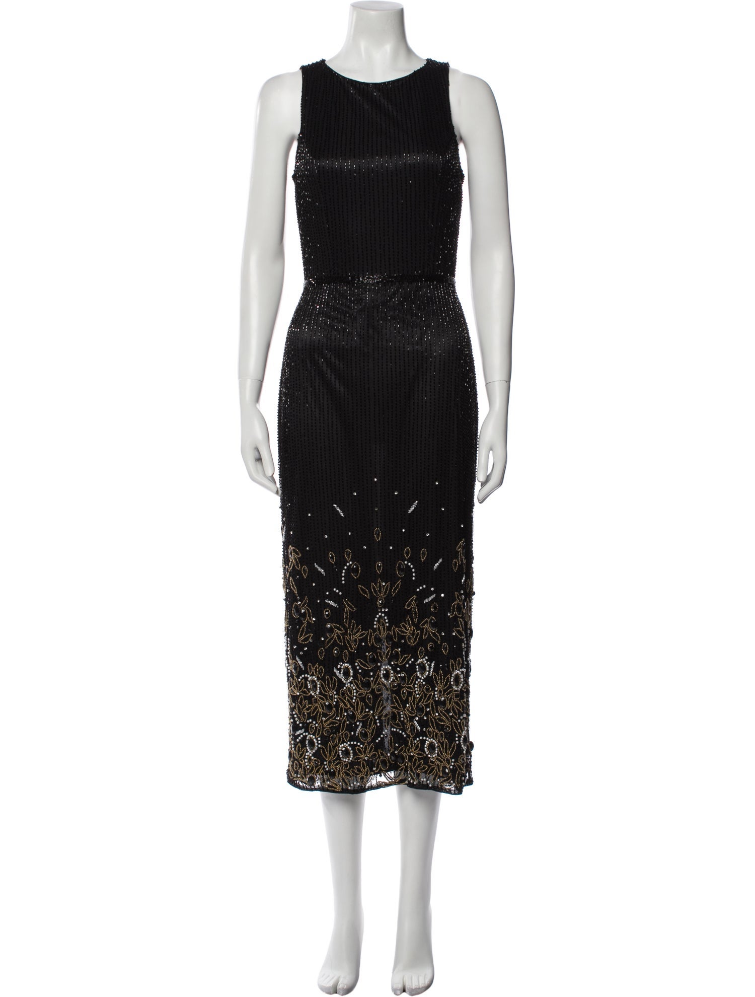 Mac Duggal Crew Neck Long Dress