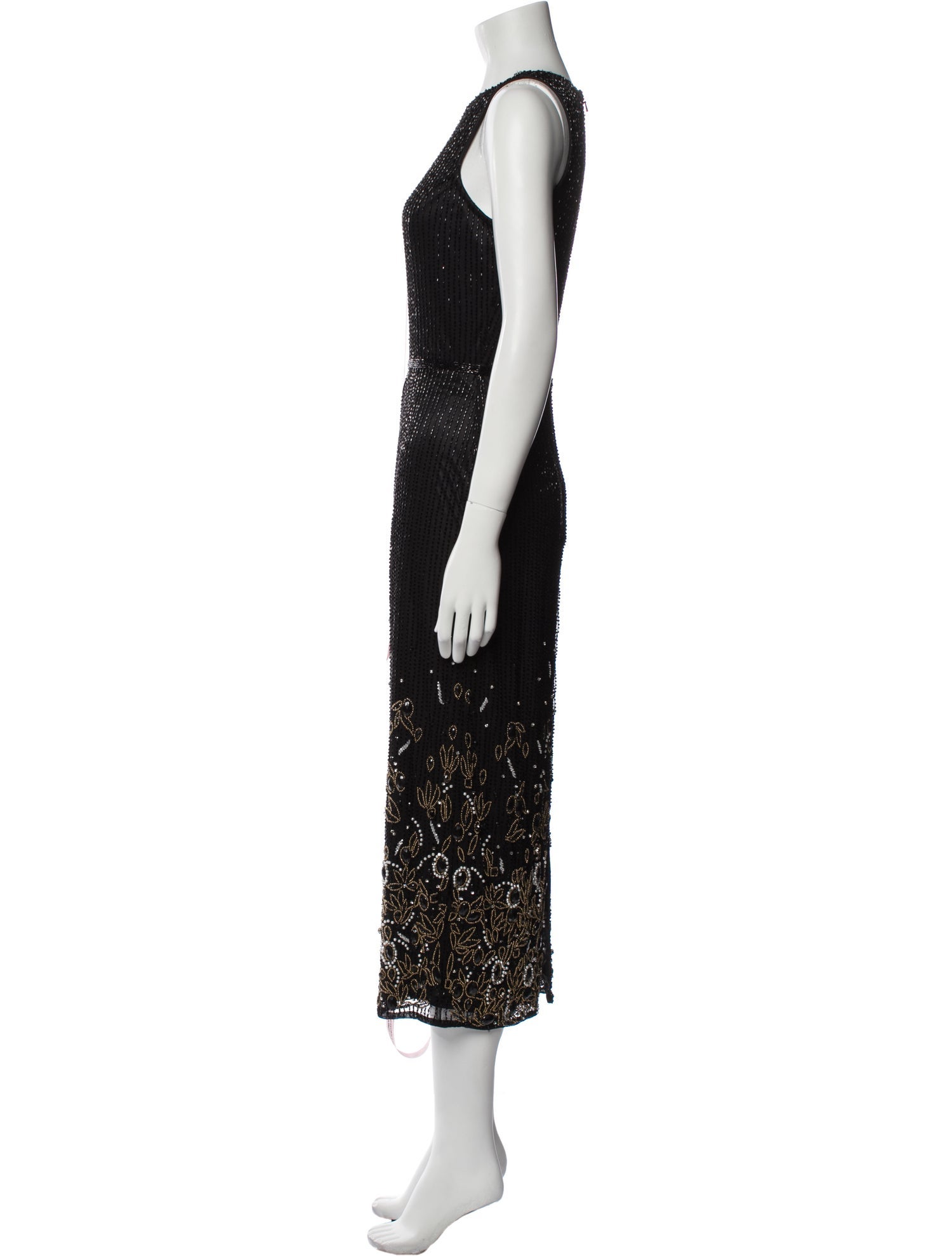 Mac Duggal Crew Neck Long Dress