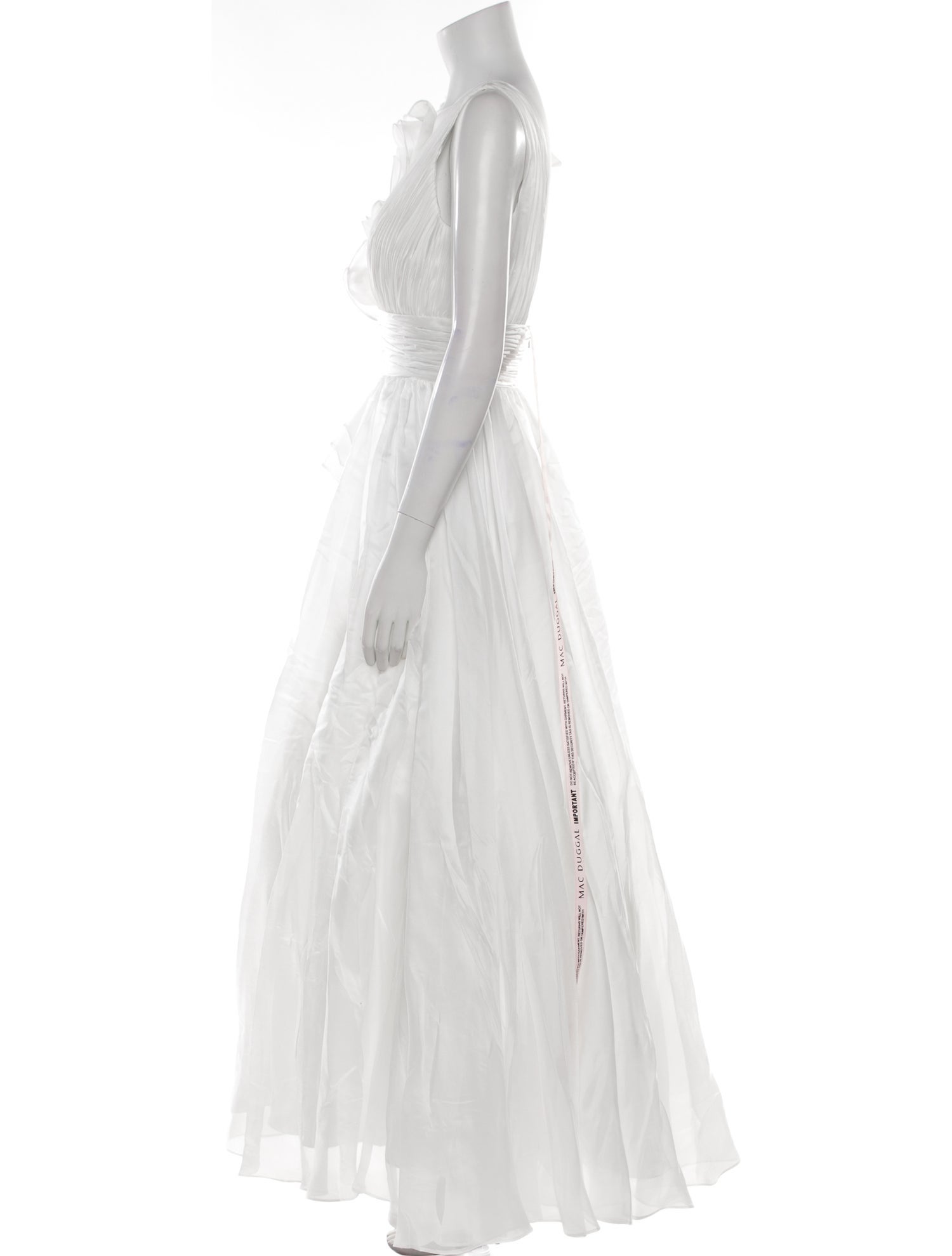 Mac Duggal Plunge Neckline Long Dress