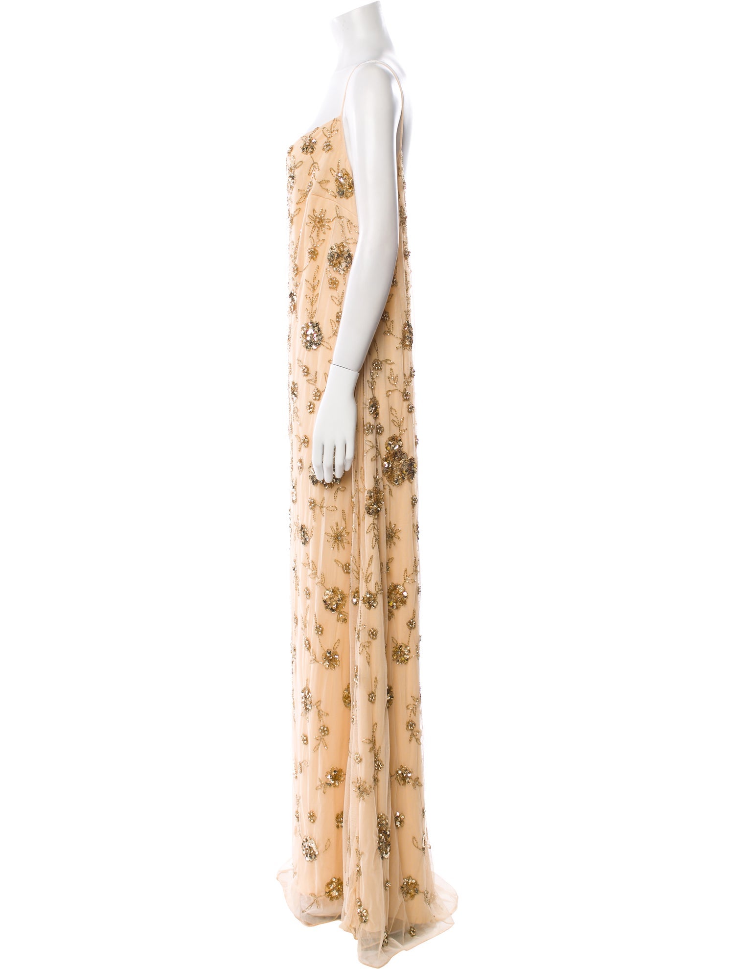 Mac Duggal Floral Print Long Dress w/ Tags