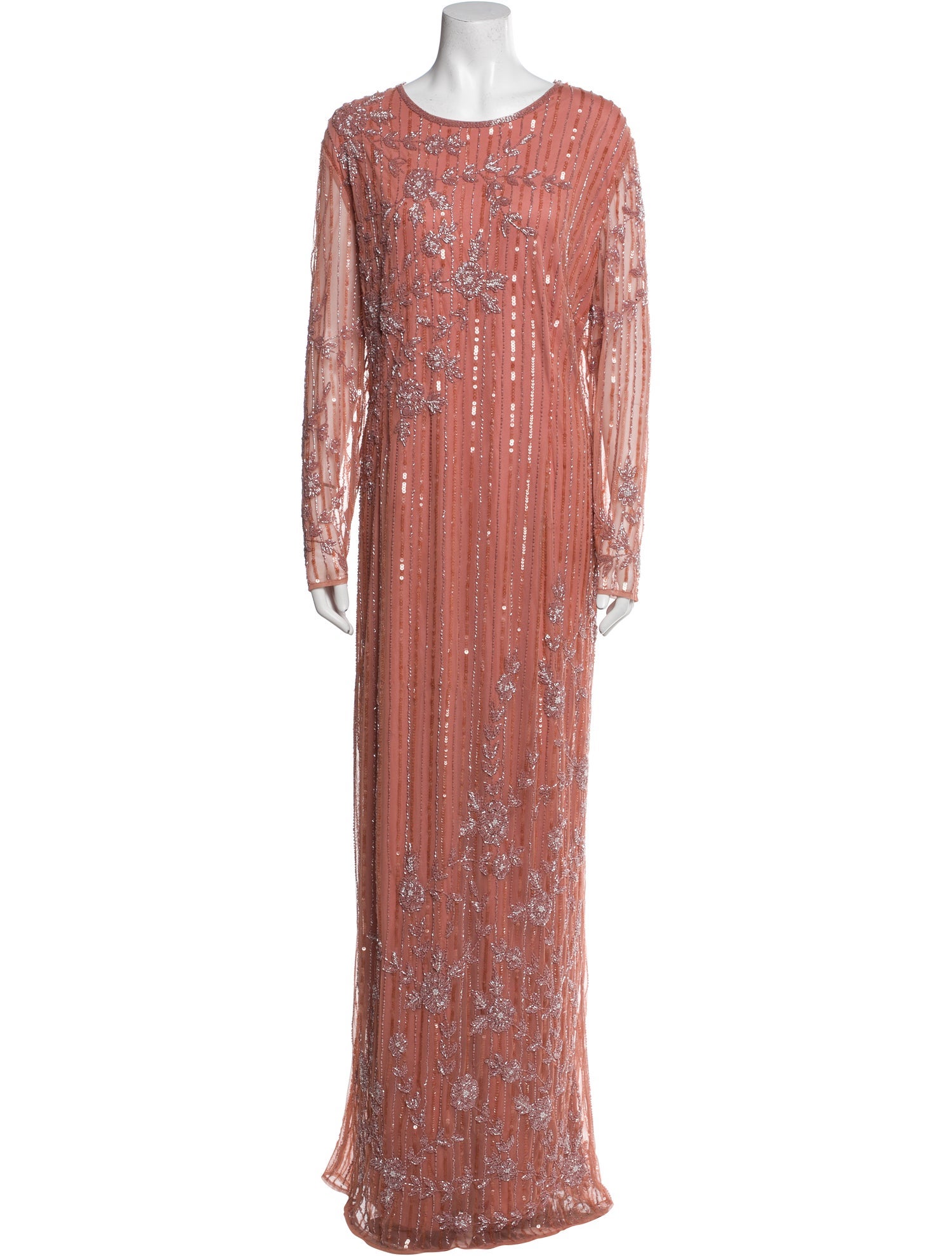 Mac Duggal Patterned Long Dress w/ Tags