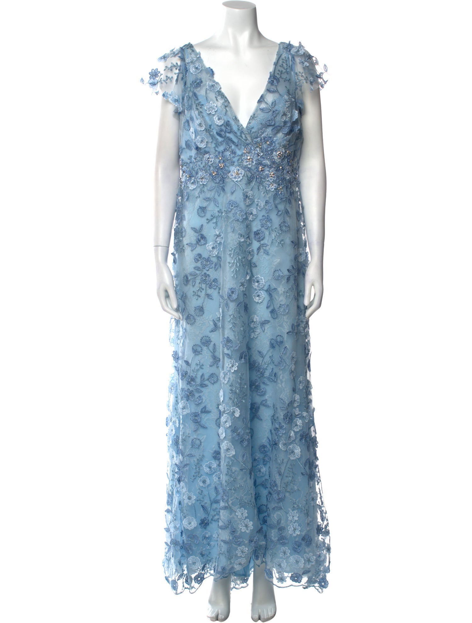 Mac Duggal Patterned Long Dress