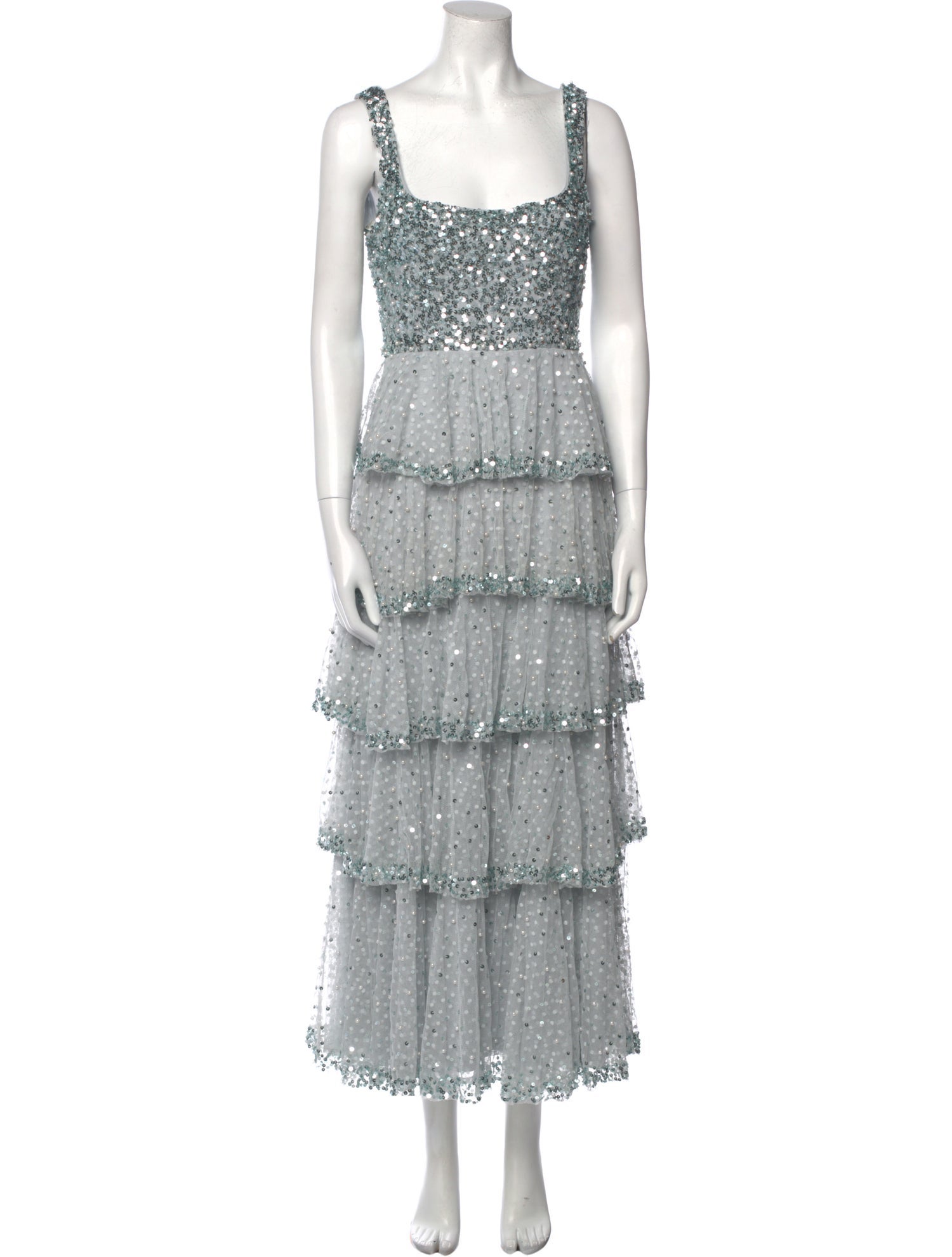 Mac Duggal Printed Long Dress