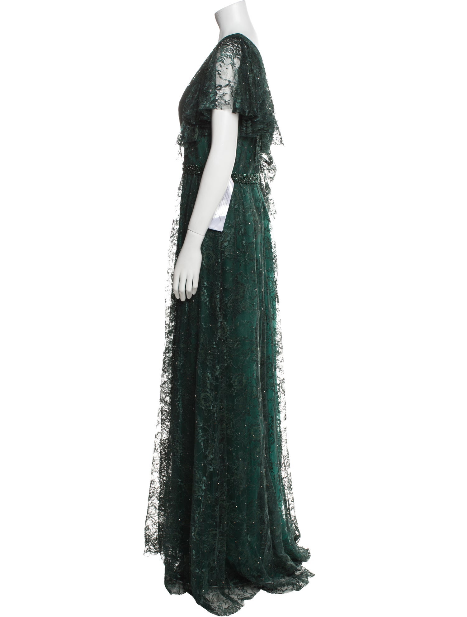 Mac Duggal Lace Pattern Long Dress w/ Tags