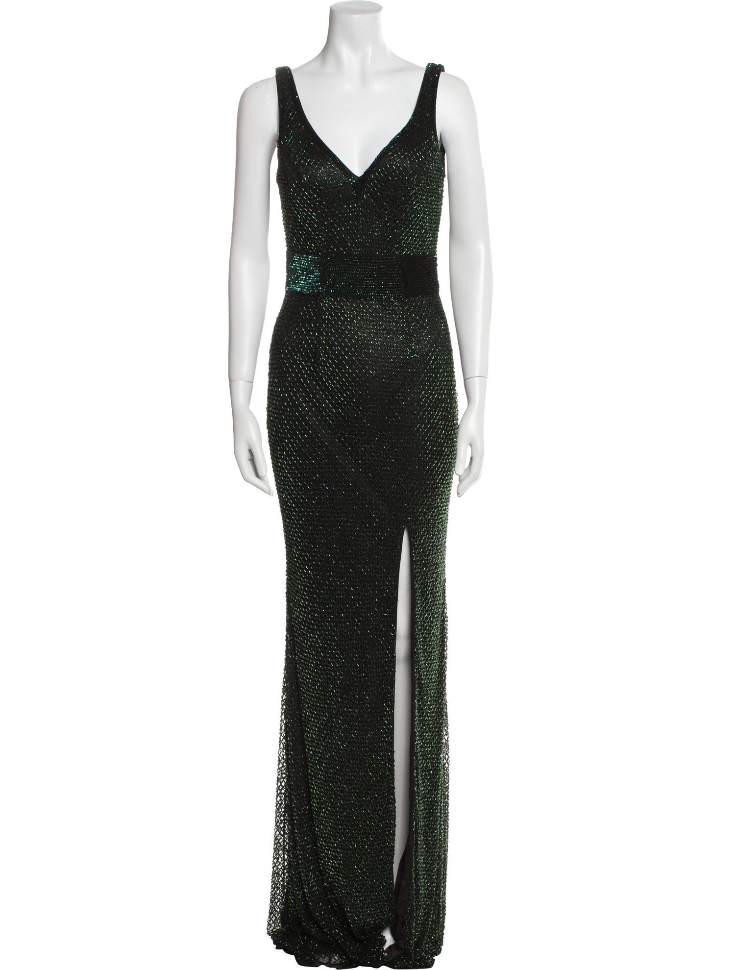 Mac Duggal V-Neck Long Dress w/ Tags