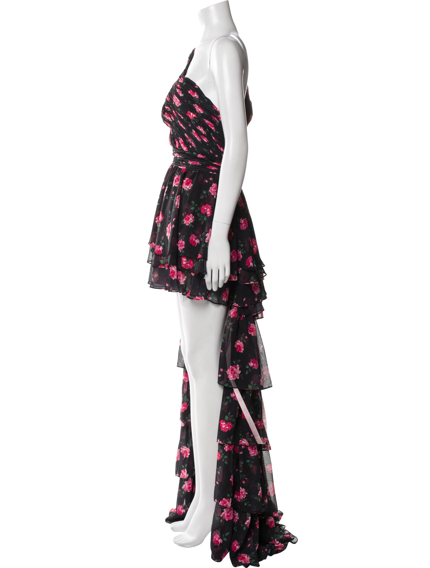 Mac Duggal Floral Print Mini Dress