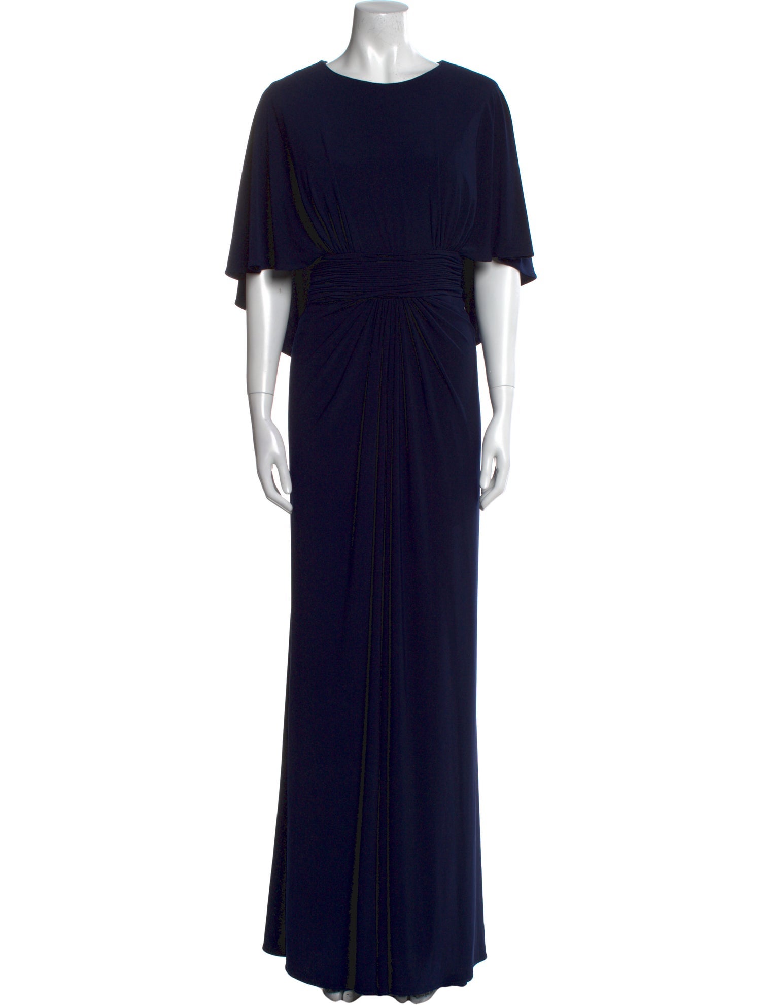 Mac Duggal Crew Neck Long Dress