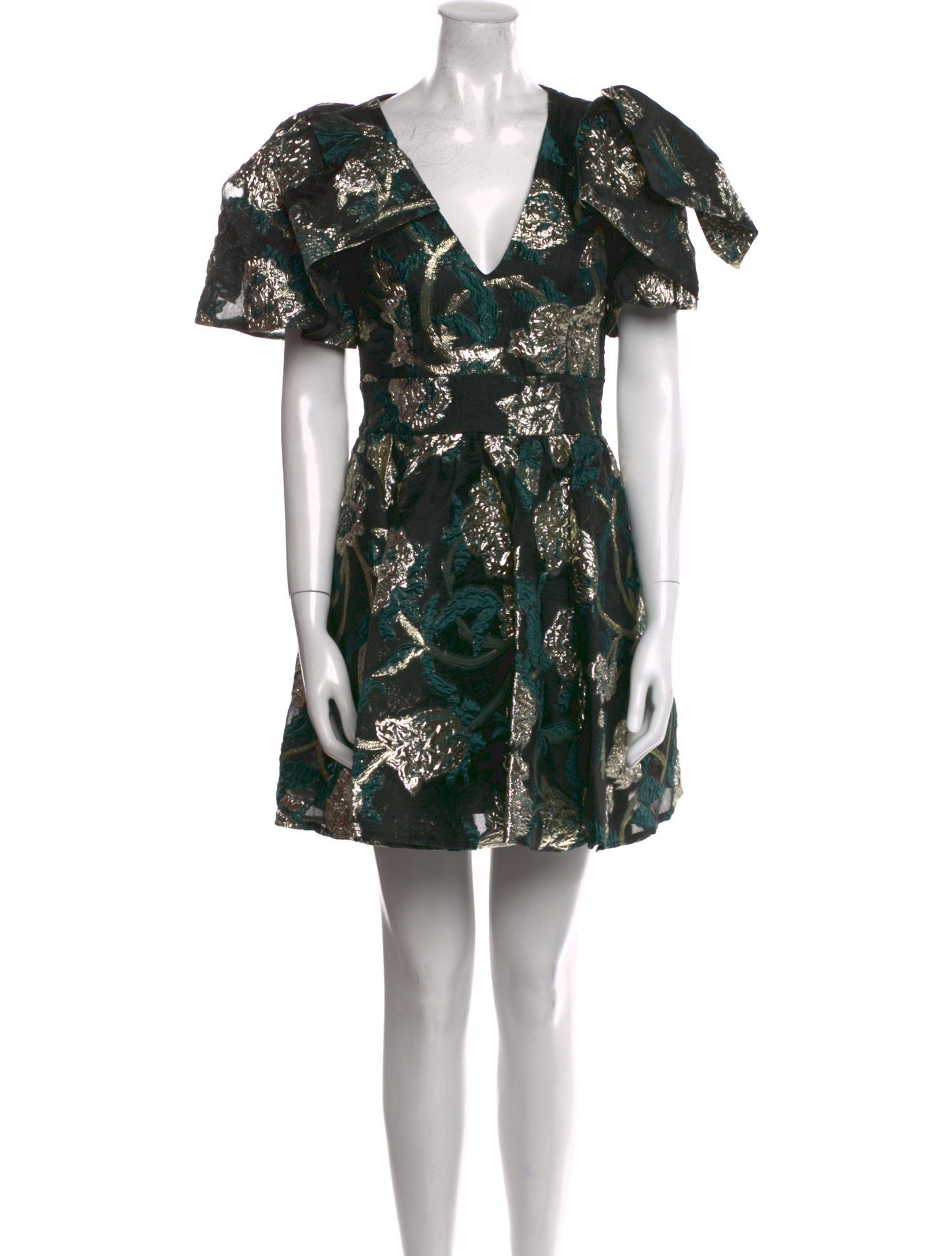 Mac Duggal Floral Print Mini Dress