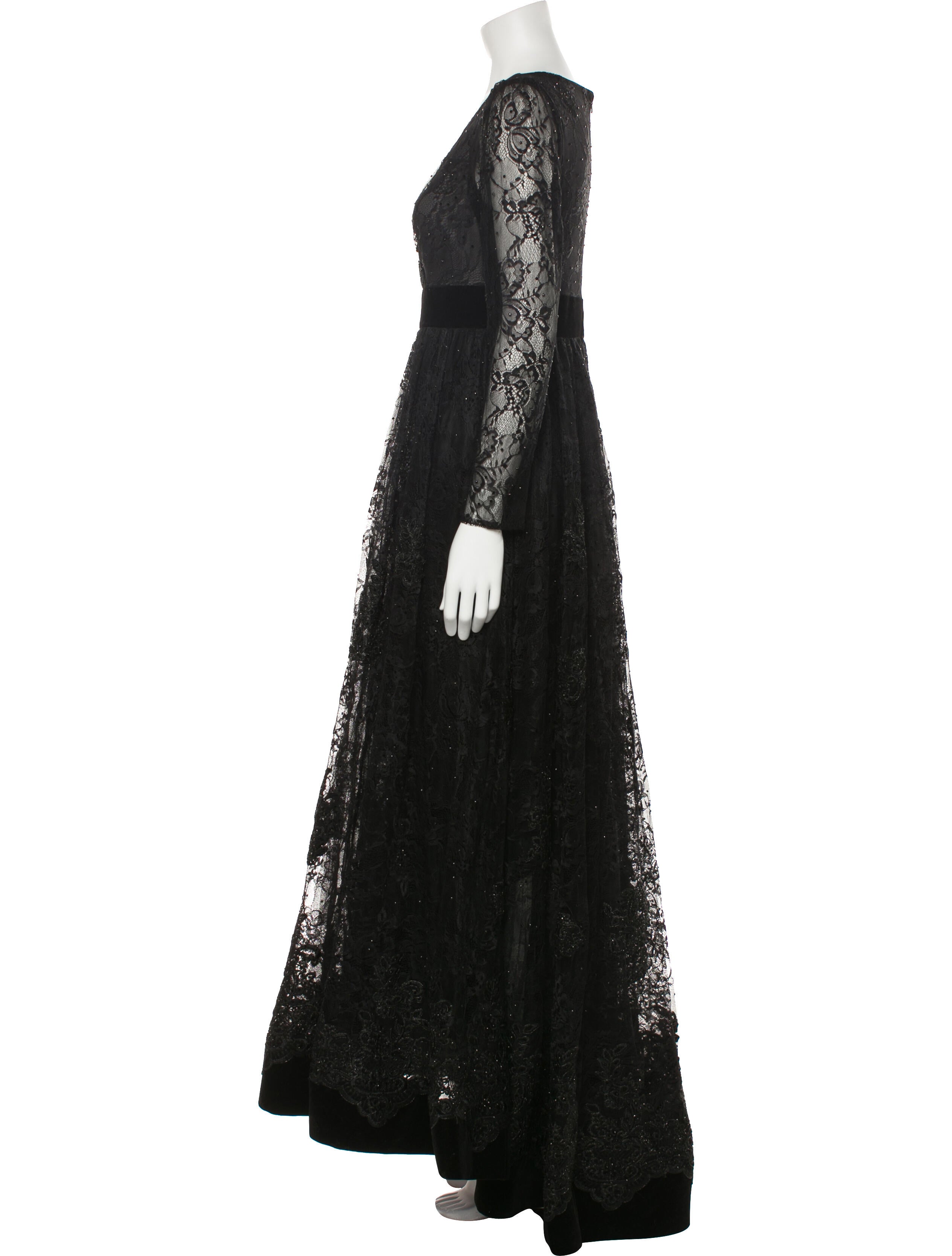 Mac Duggal V-Neck Long Dress