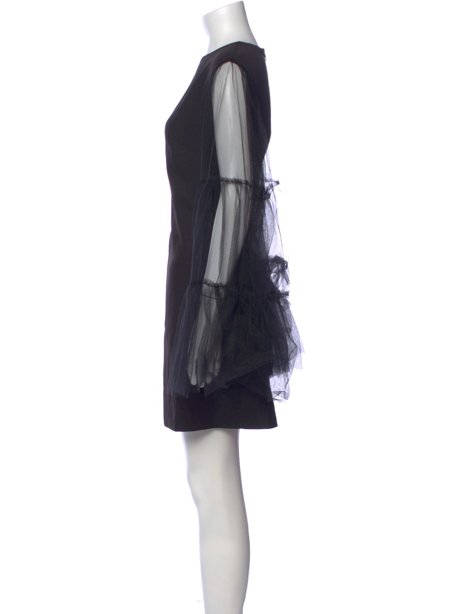 Mac Duggal Bateau Neckline Mini Dress