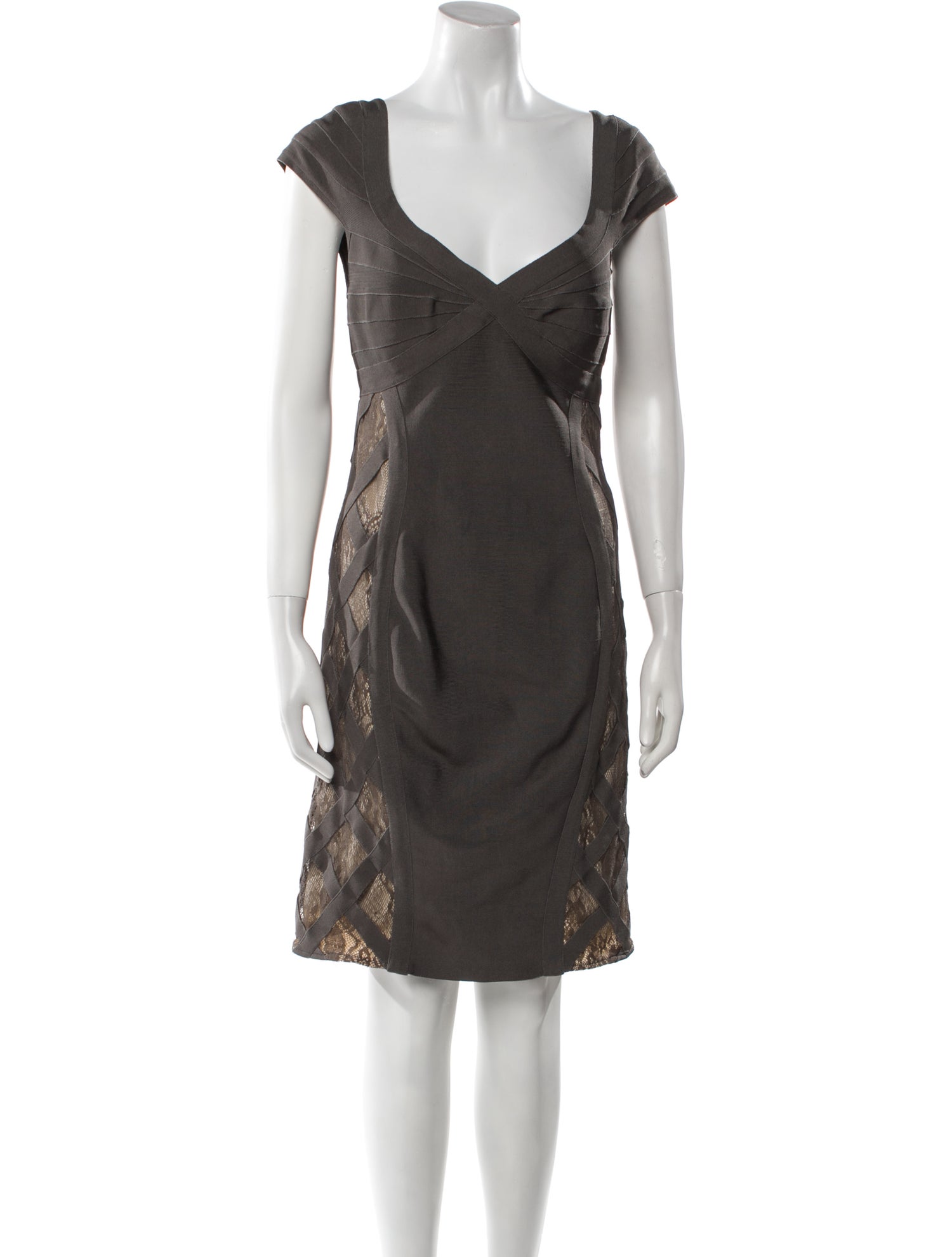 Mac Duggal V-Neck Mini Dress