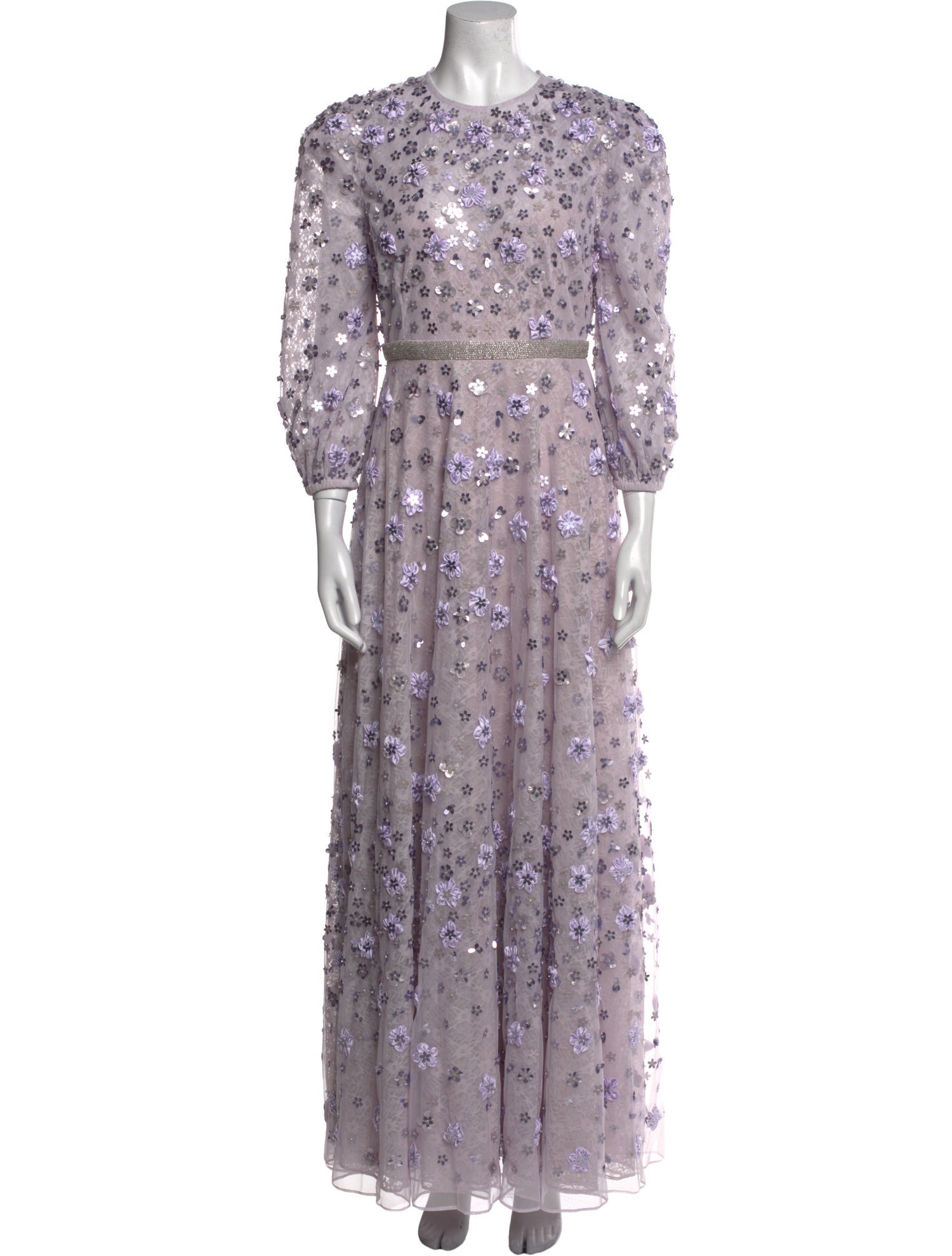 Mac Duggal Floral Print Long Dress w/ Tags