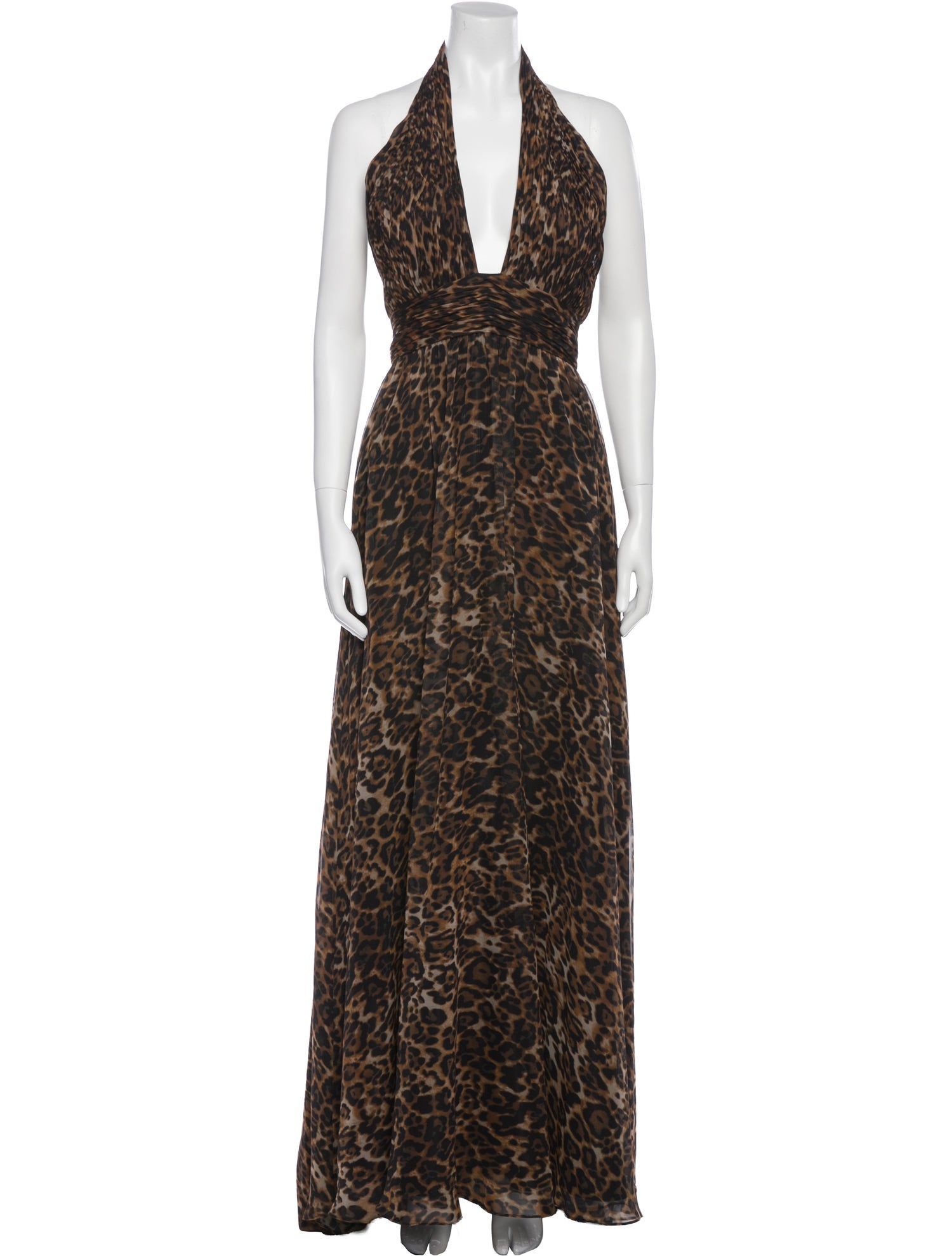 Mac Duggal Animal Print Long Dress