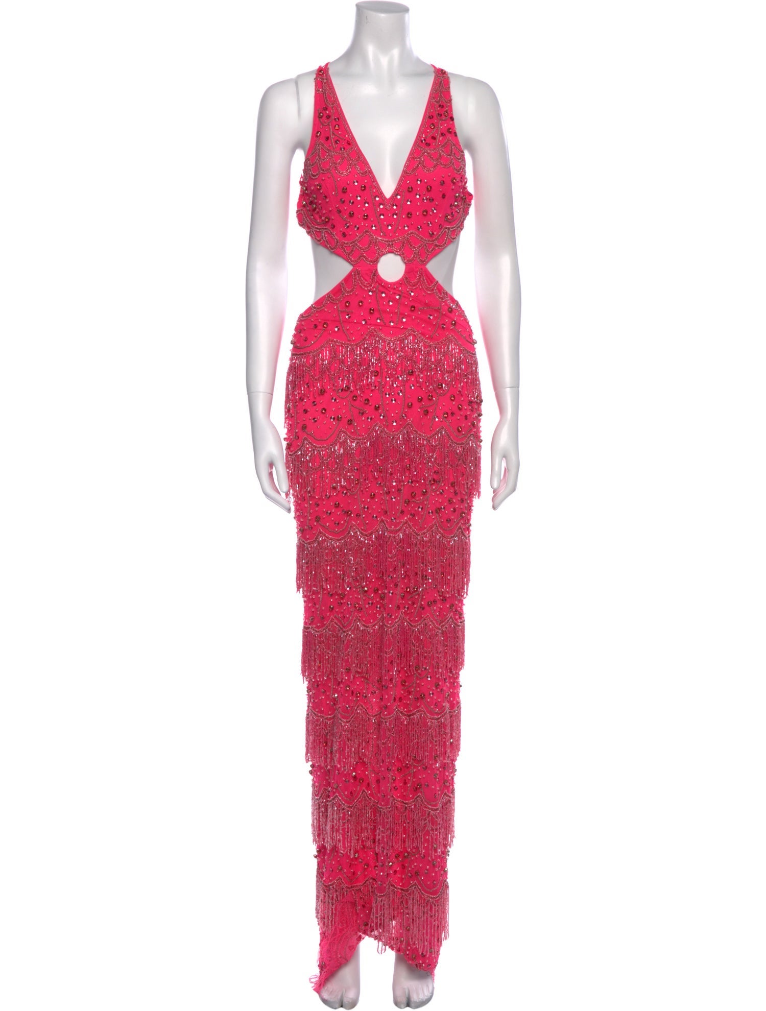 Mac Duggal Printed Long Dress