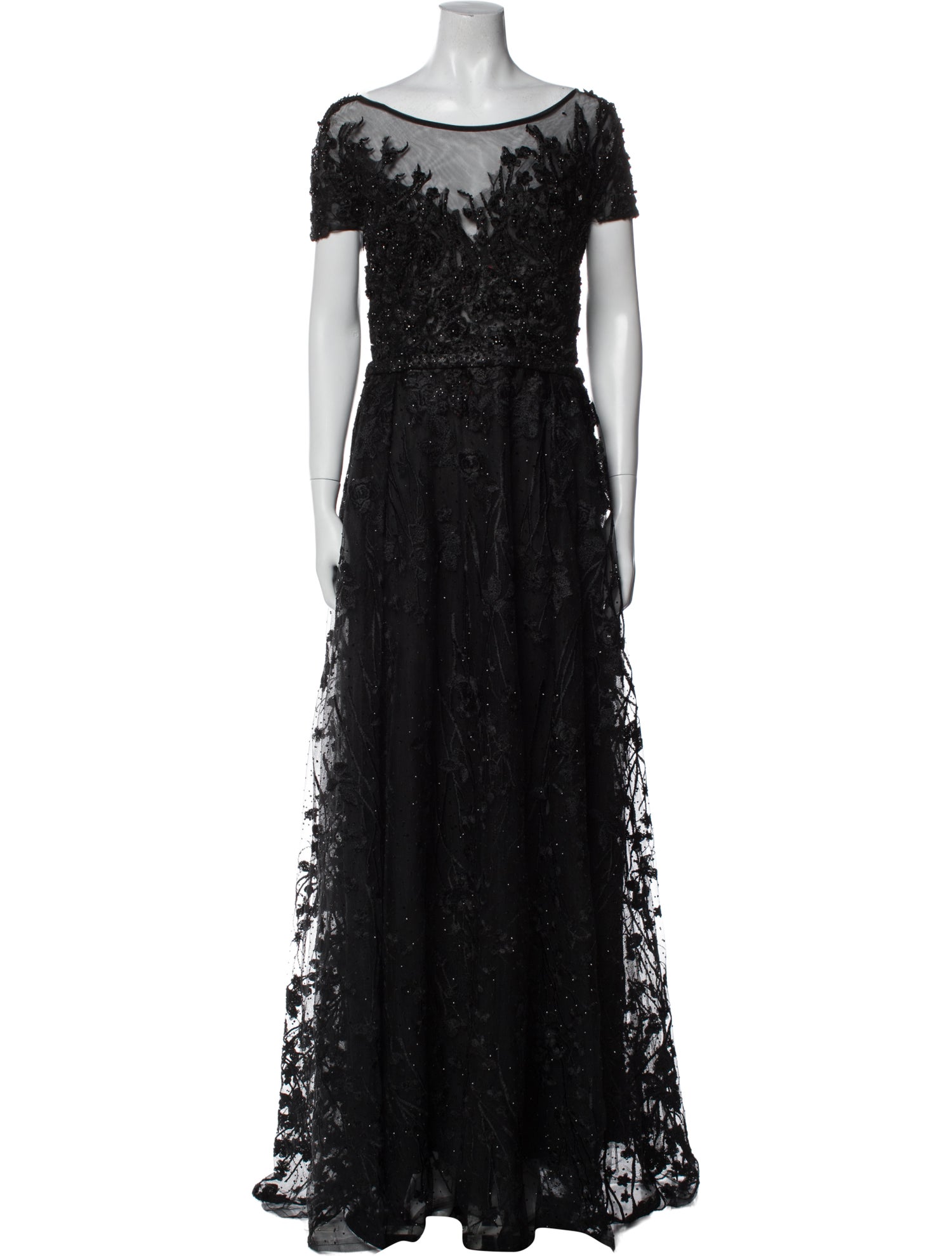 Mac Duggal Patterned Long Dress