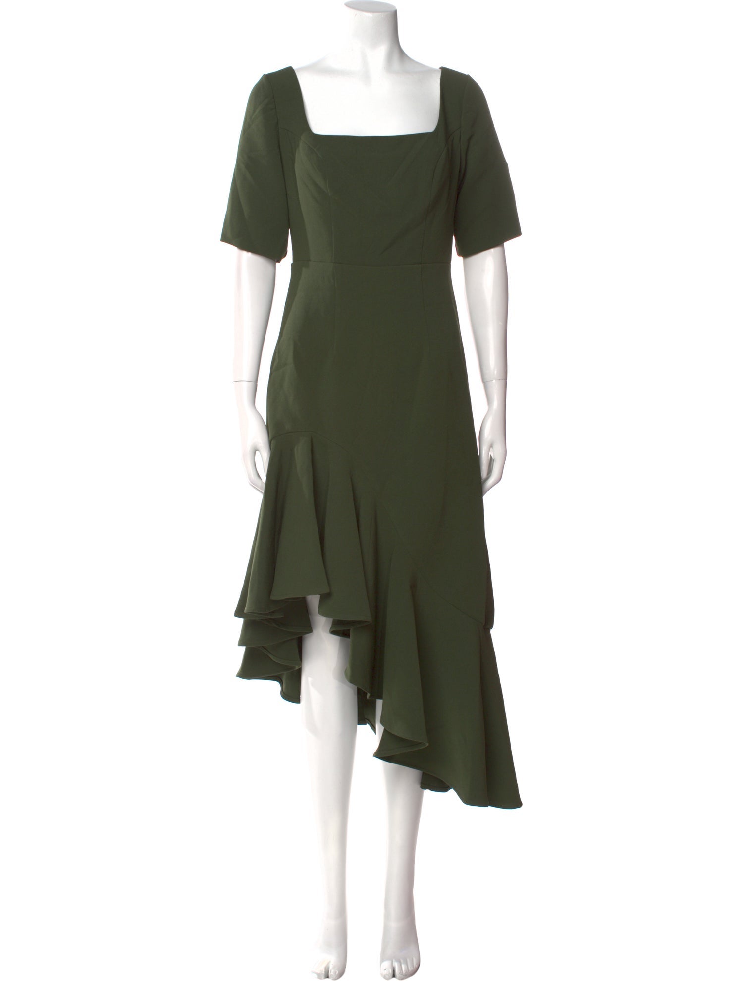 Mac Duggal Square Neckline Midi Length Dress w/ Tags