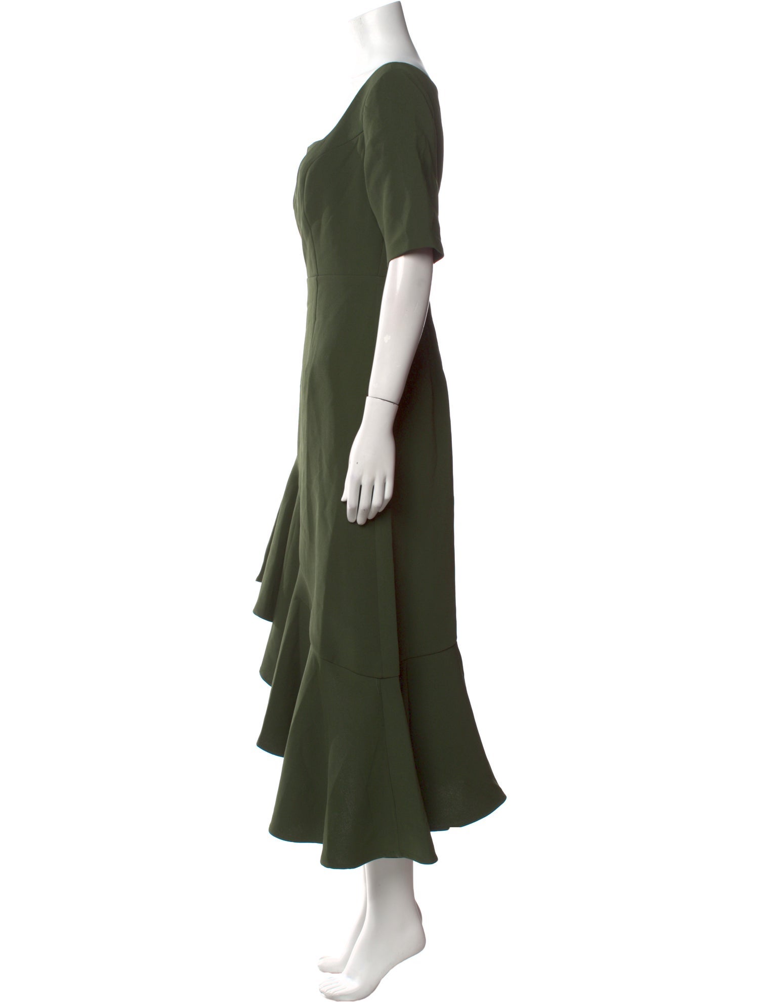 Mac Duggal Square Neckline Midi Length Dress w/ Tags