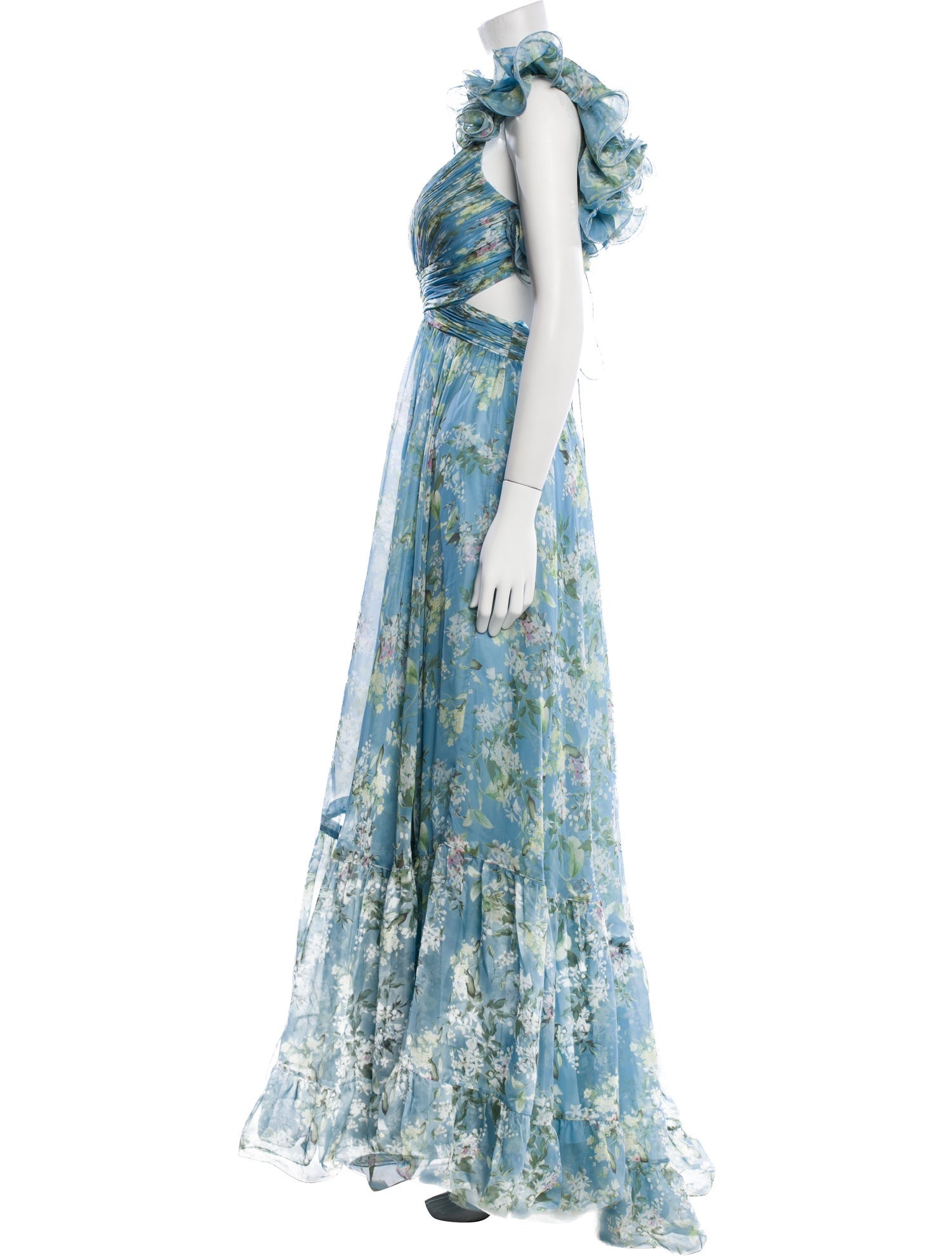 Mac Duggal Floral Print Mini Dress