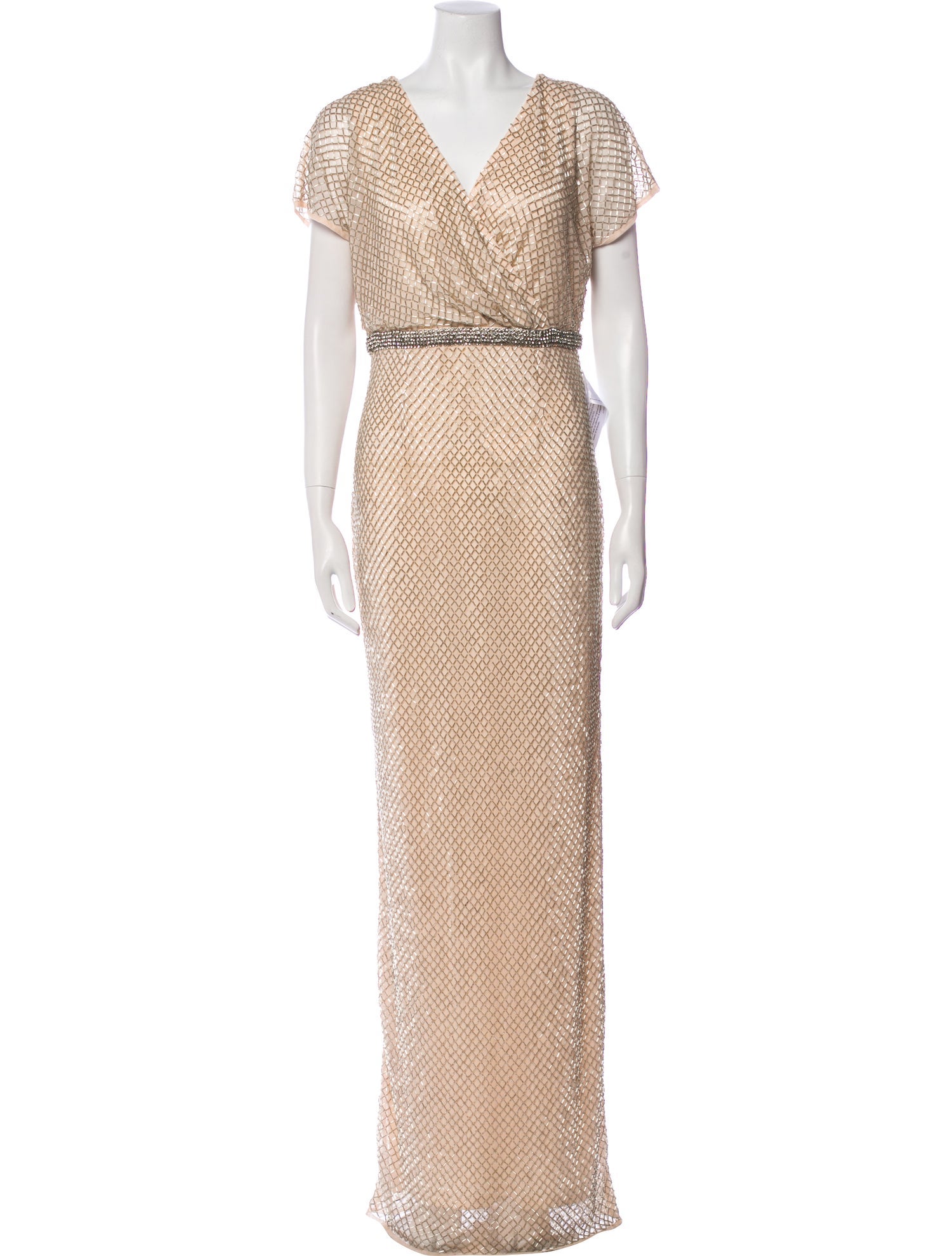 Mac Duggal Printed Long Dress