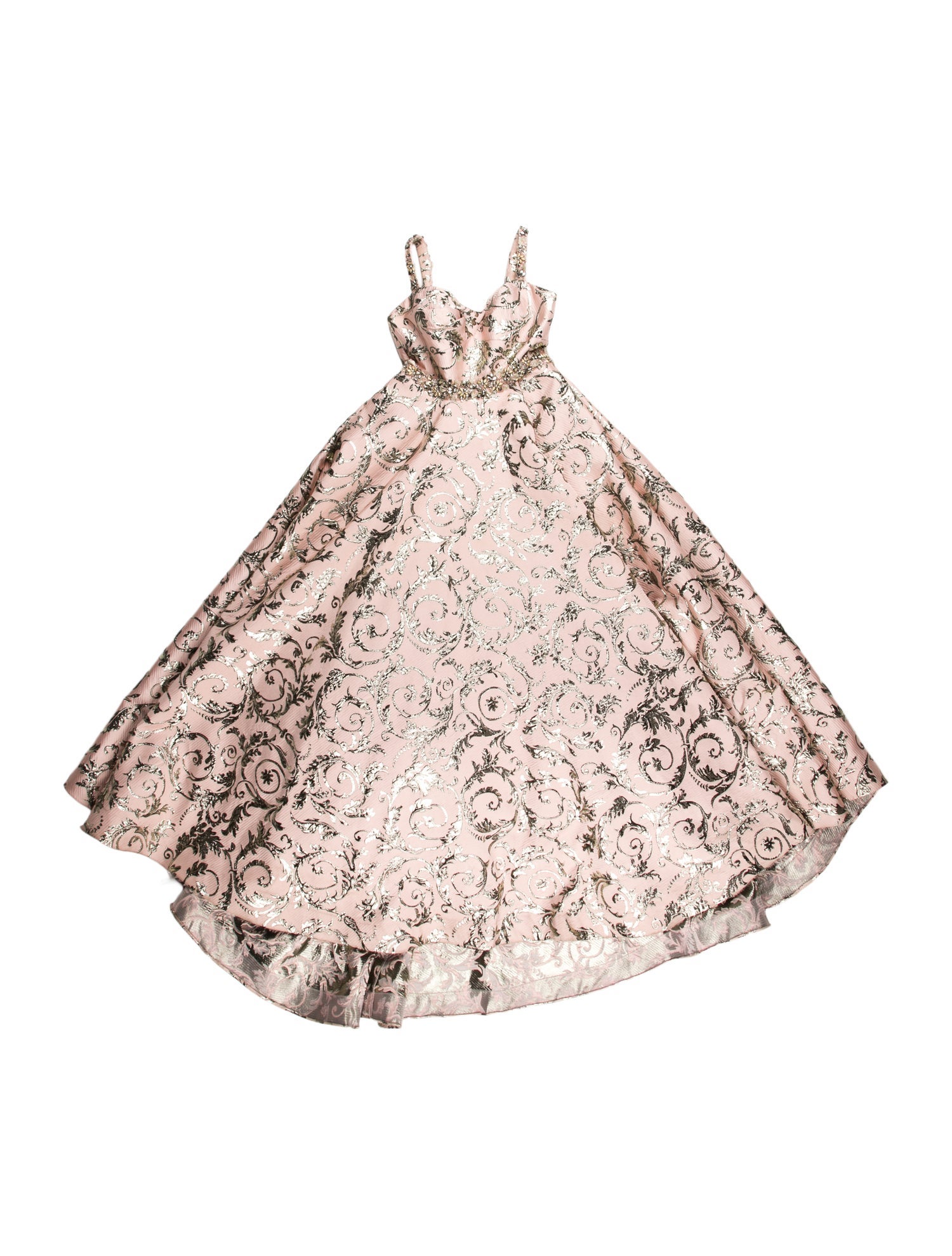 Mac Duggal Paisley Print Long Dress