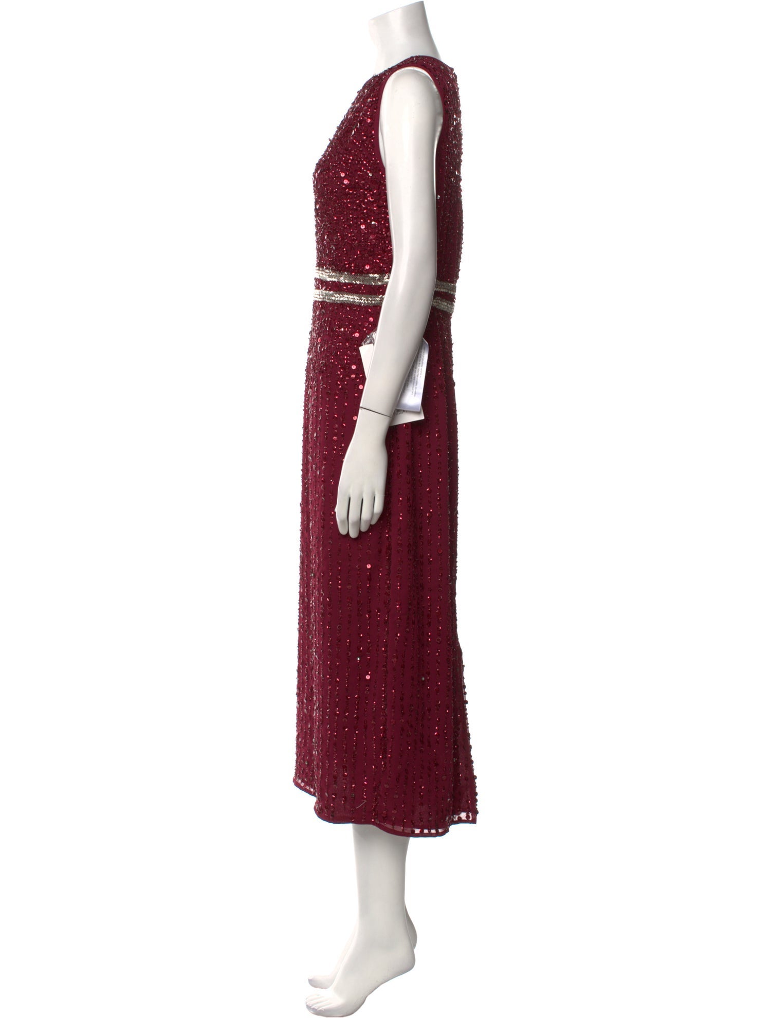 Mac Duggal Crew Neck Midi Length Dress w/ Tags