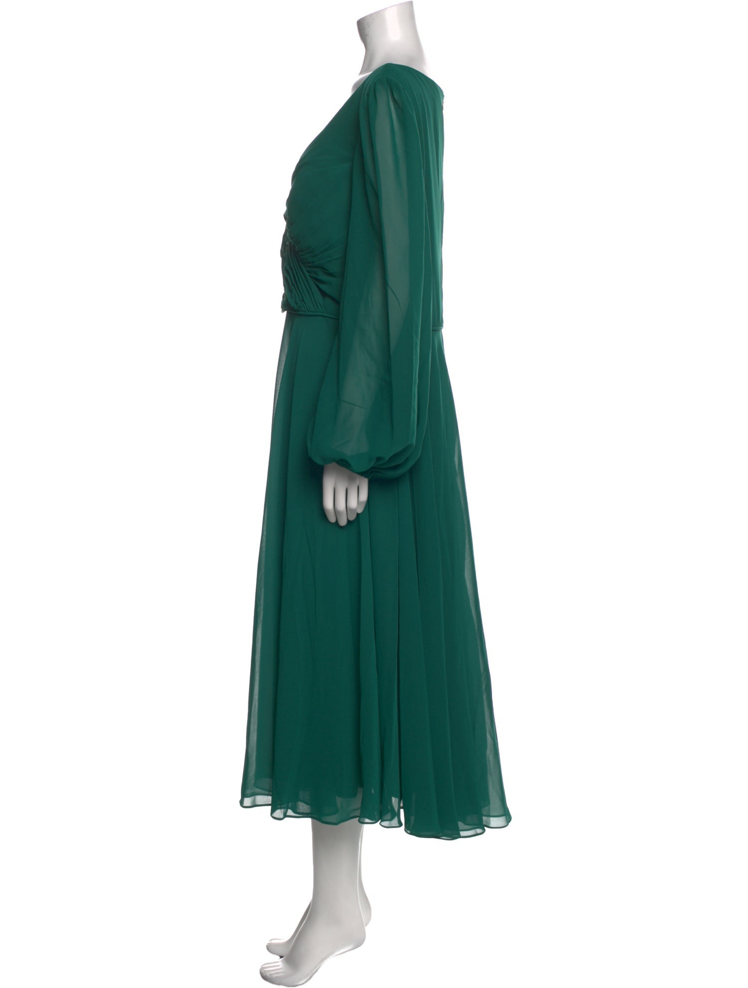 Mac Duggal V-Neck Long Dress