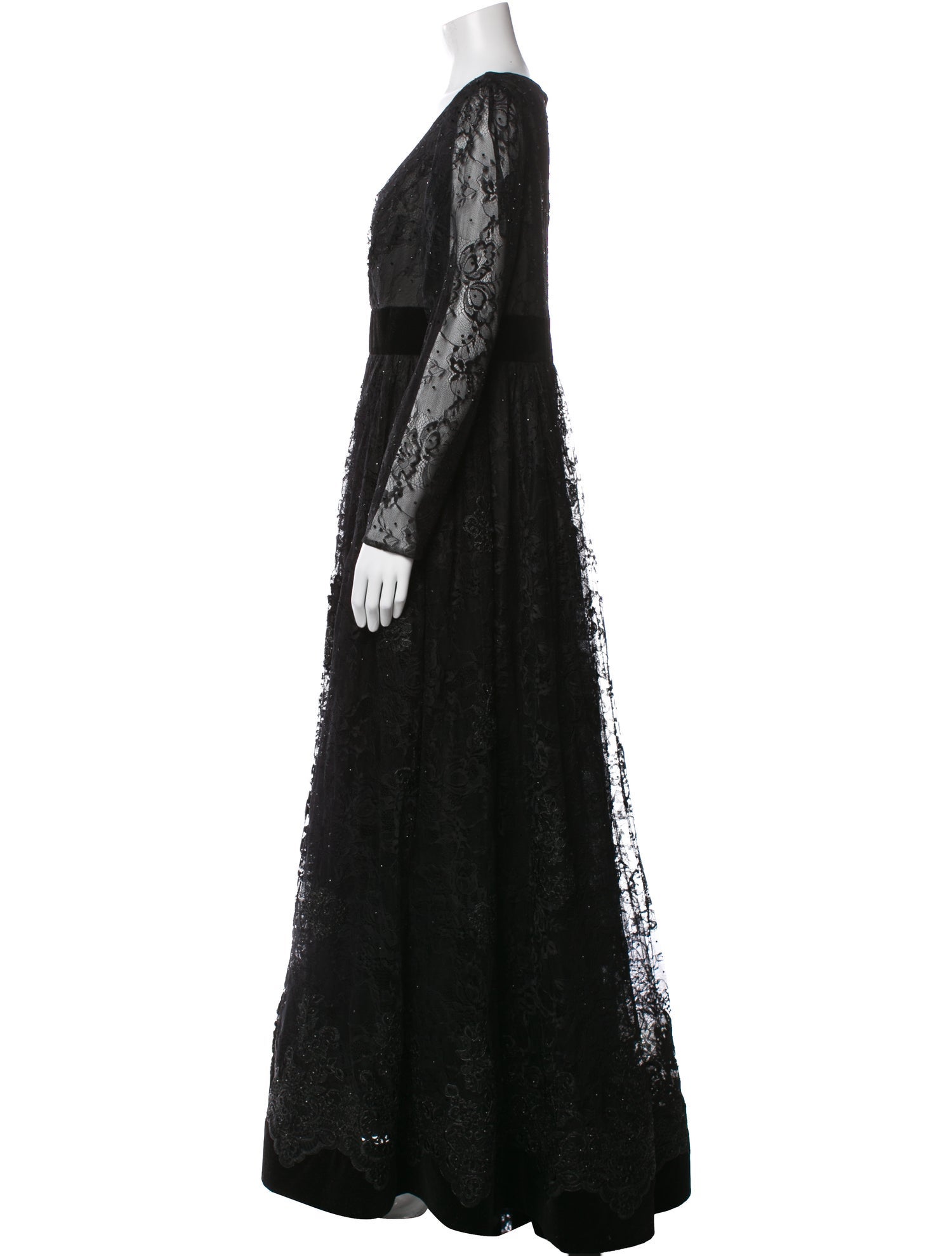 Mac Duggal V-Neck Long Dress