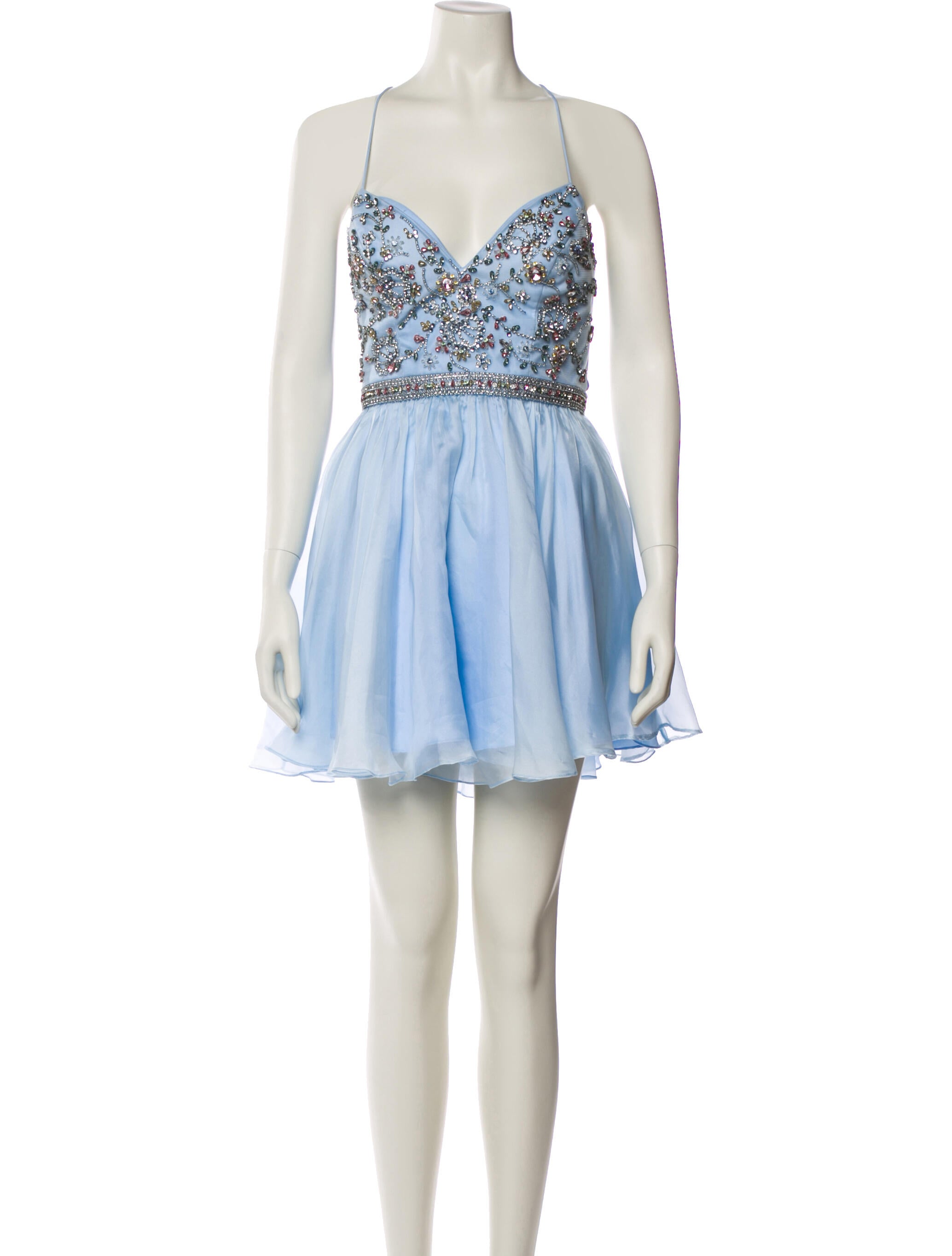 Mac Duggal V-Neck Mini Dress w/ Tags