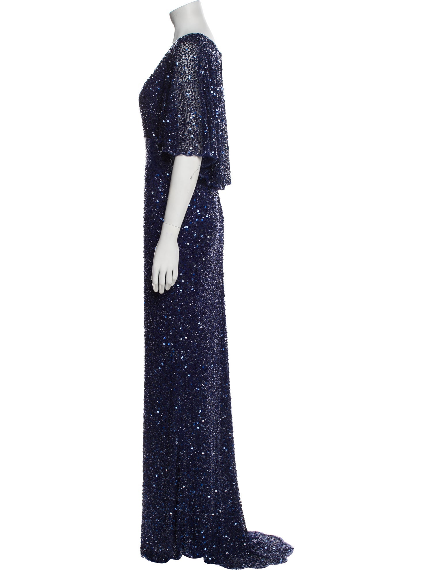 Mac Duggal Patterned Long Dress w/ Tags