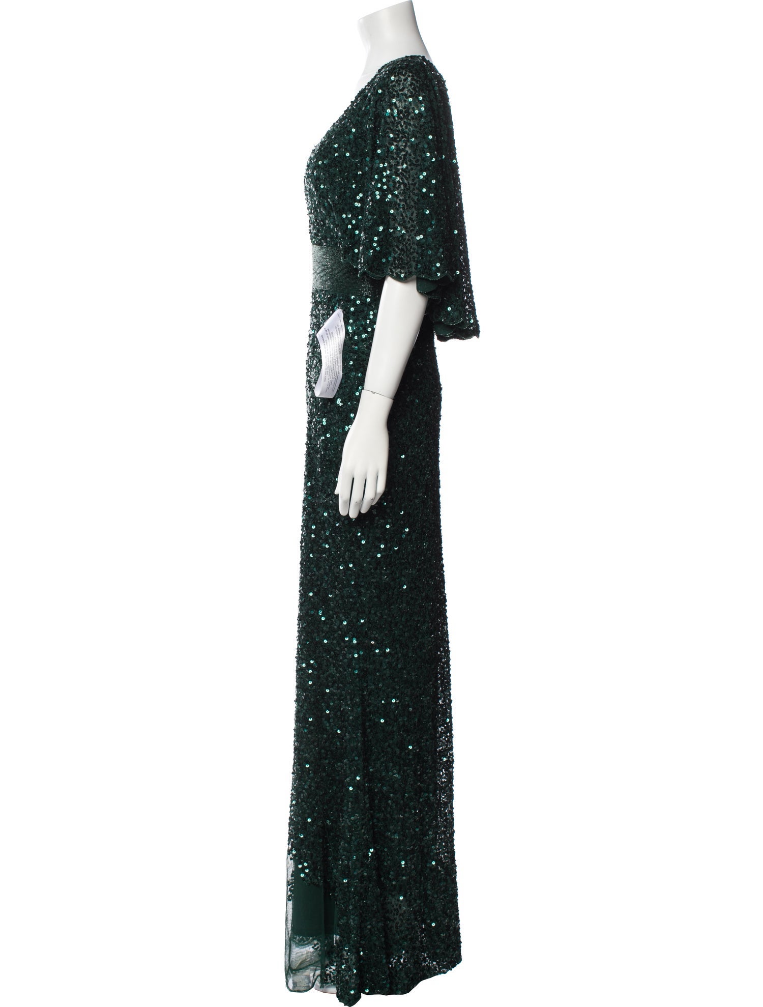 Mac Duggal V-Neck Long Dress