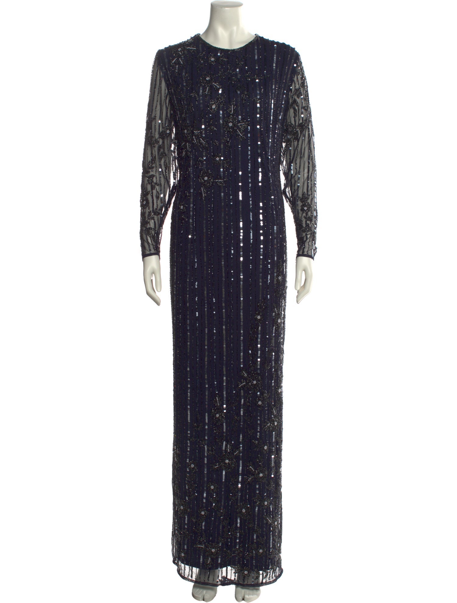 Mac Duggal Printed Long Dress