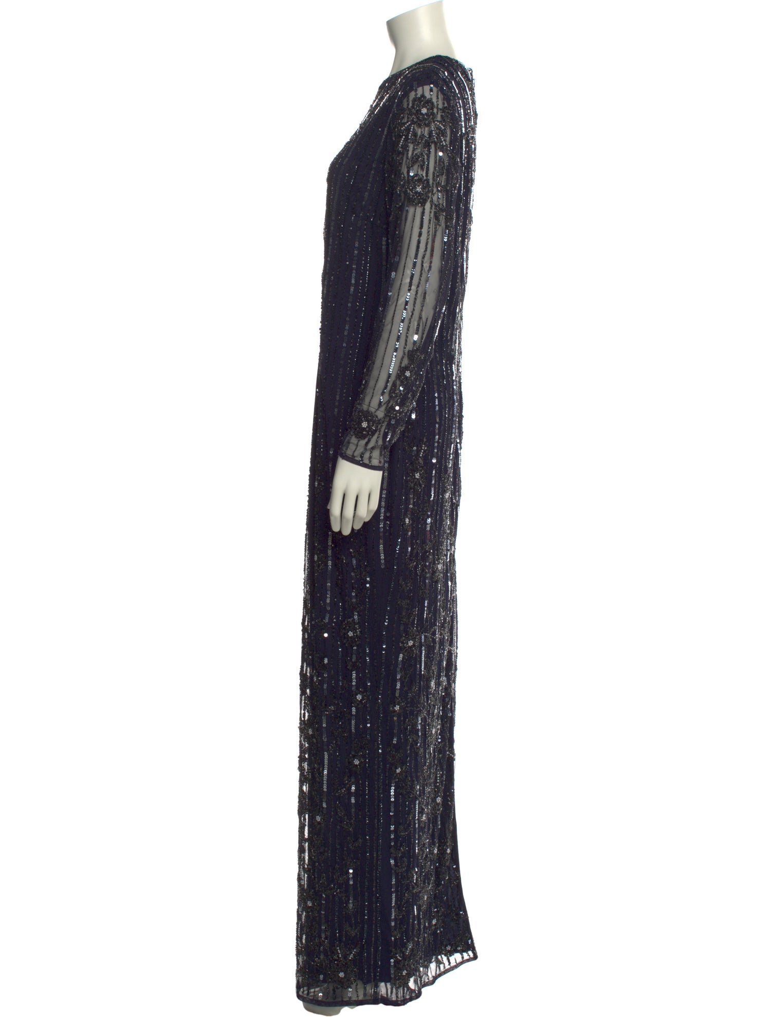 Mac Duggal Printed Long Dress