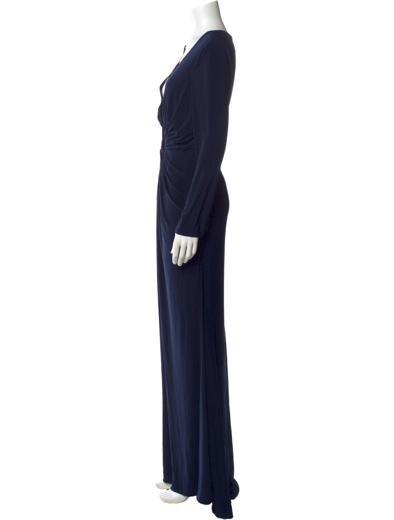 Mac Duggal V-Neck Long Dress