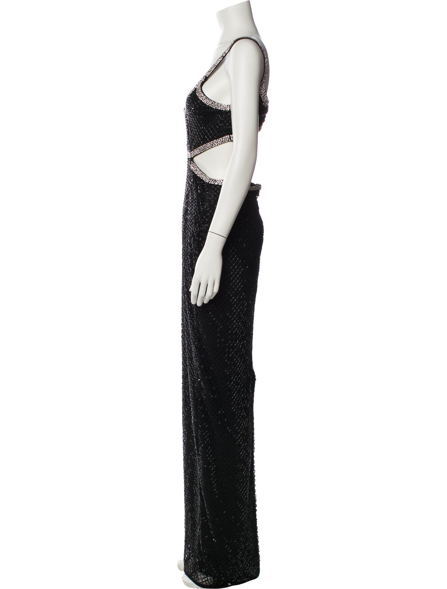 Mac Duggal Scoop Neck Long Dress