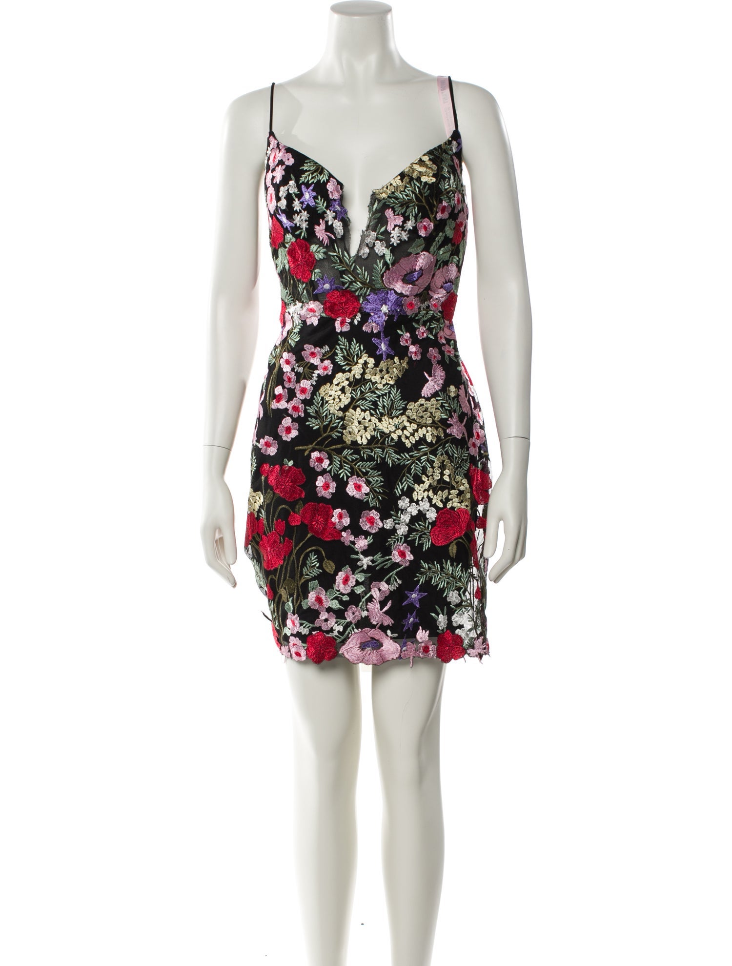 Mac Duggal Floral Print Mini Dress