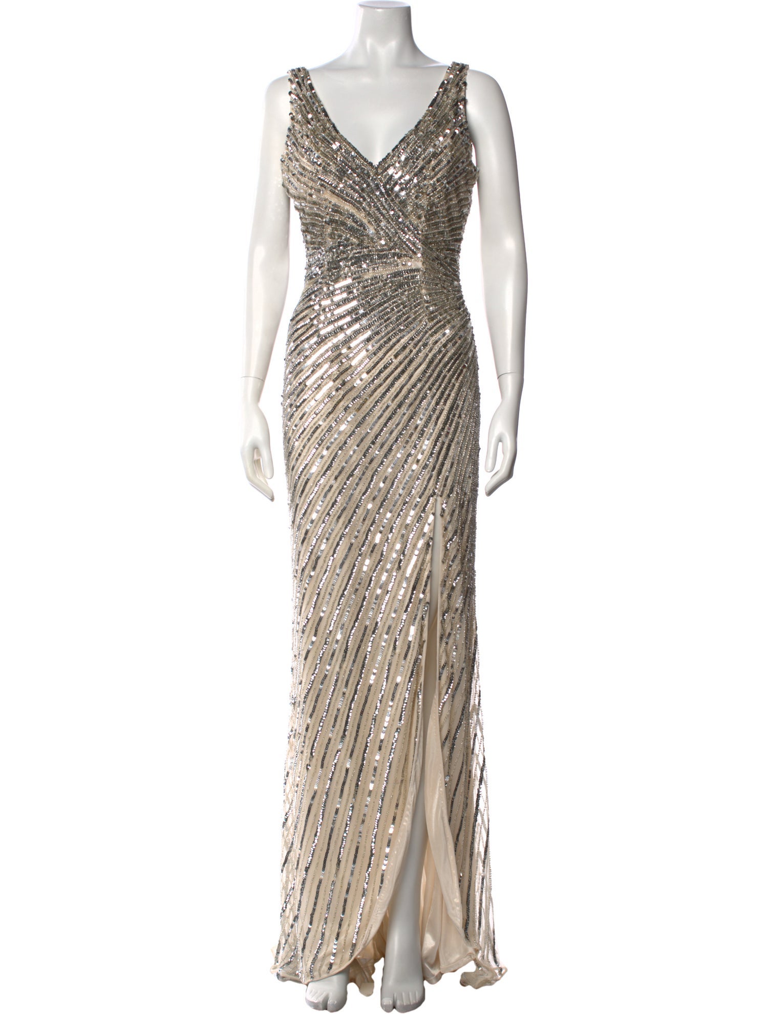 Mac Duggal Patterned Long Dress