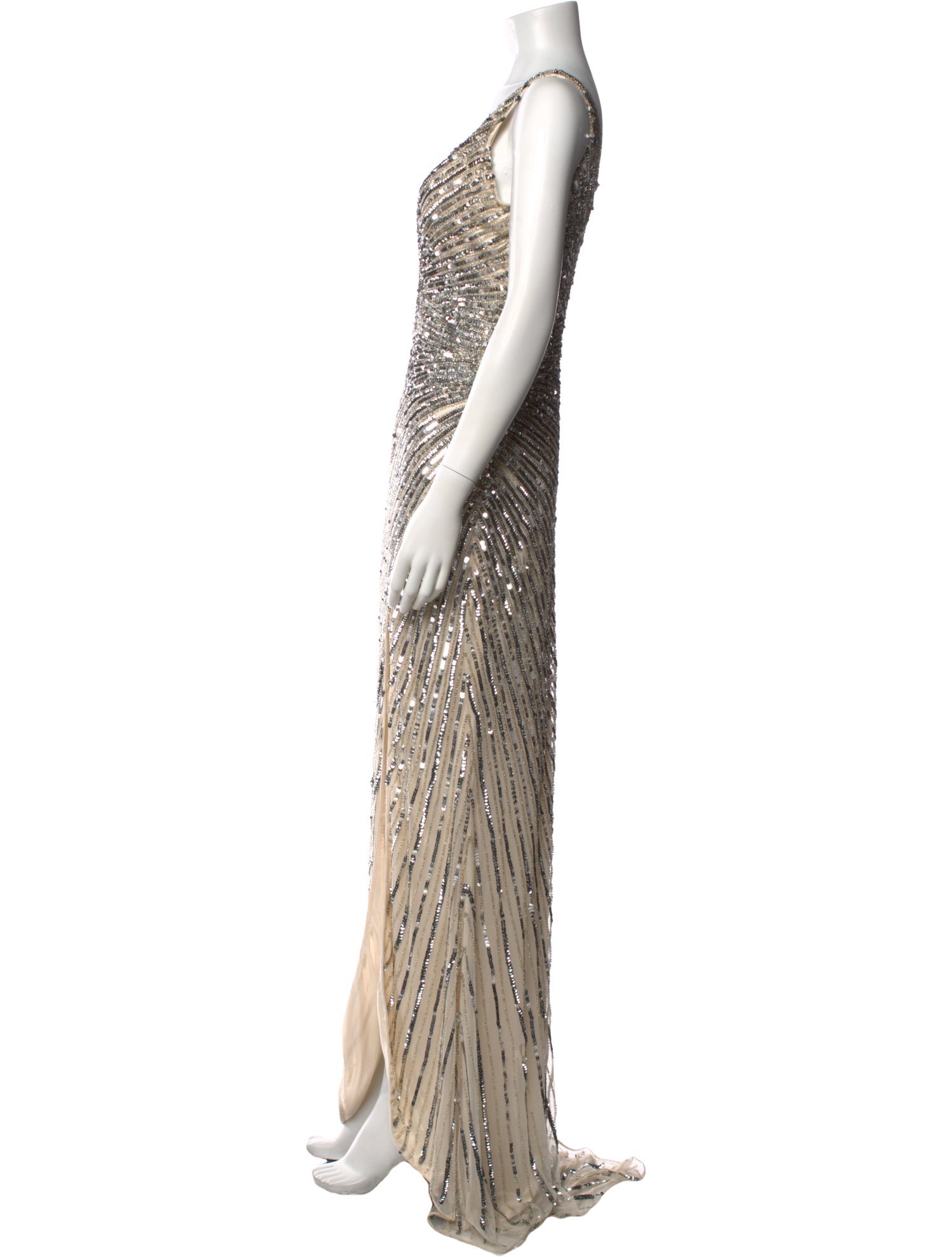 Mac Duggal Patterned Long Dress