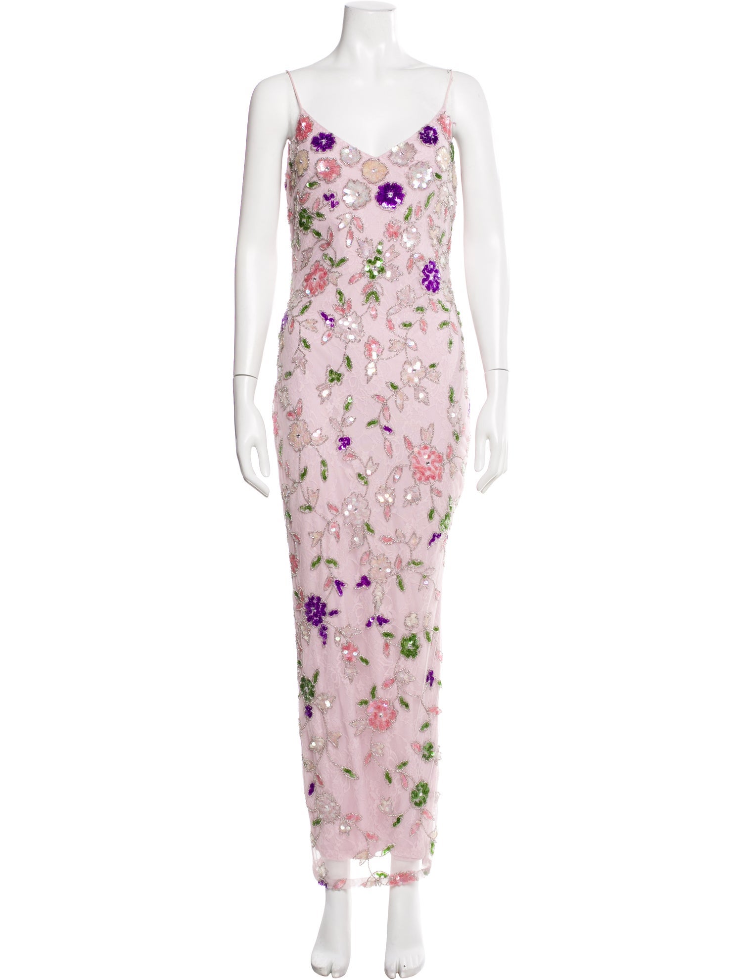 Mac Duggal Floral Print Long Dress w/ Tags