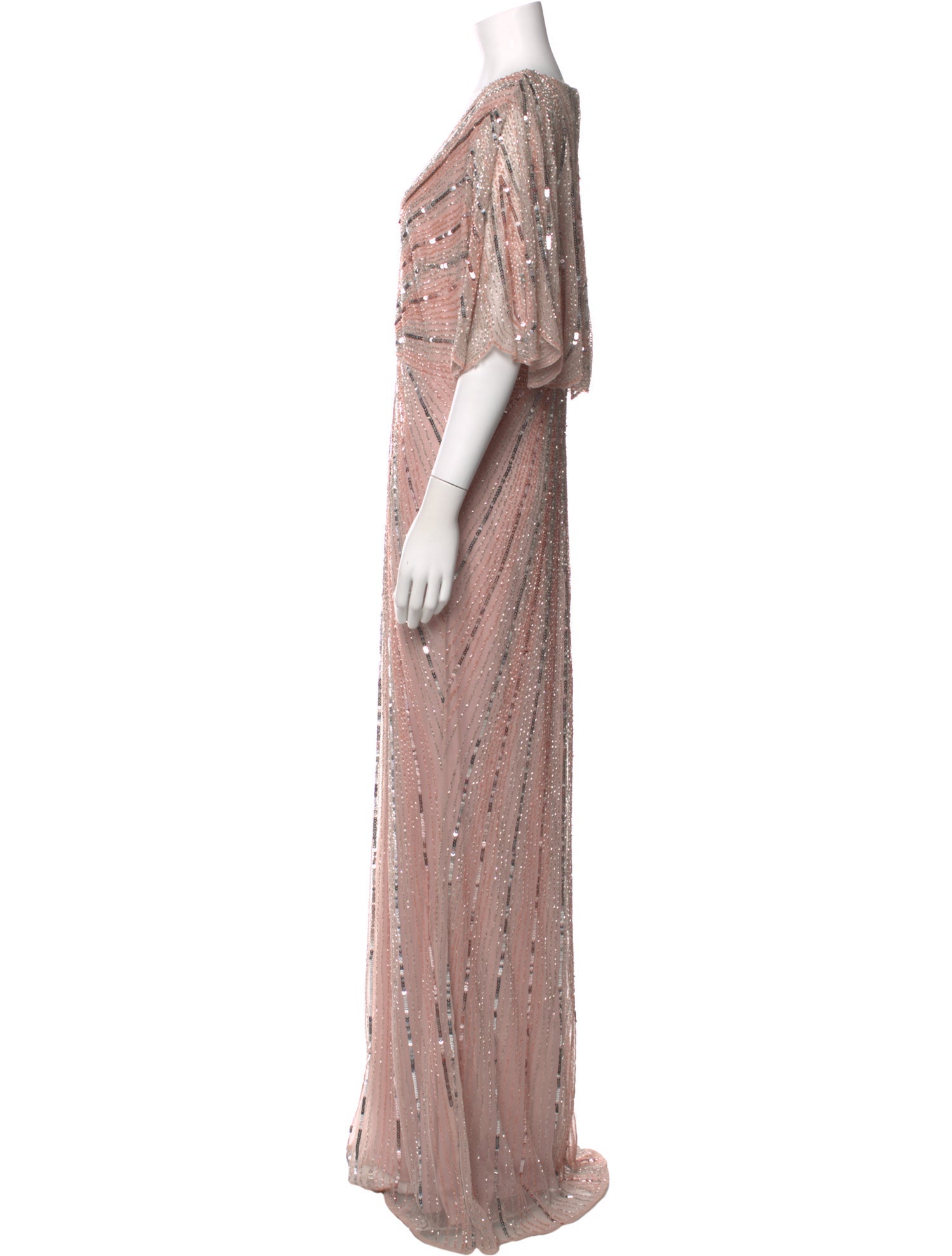 Mac Duggal Patterned Long Dress