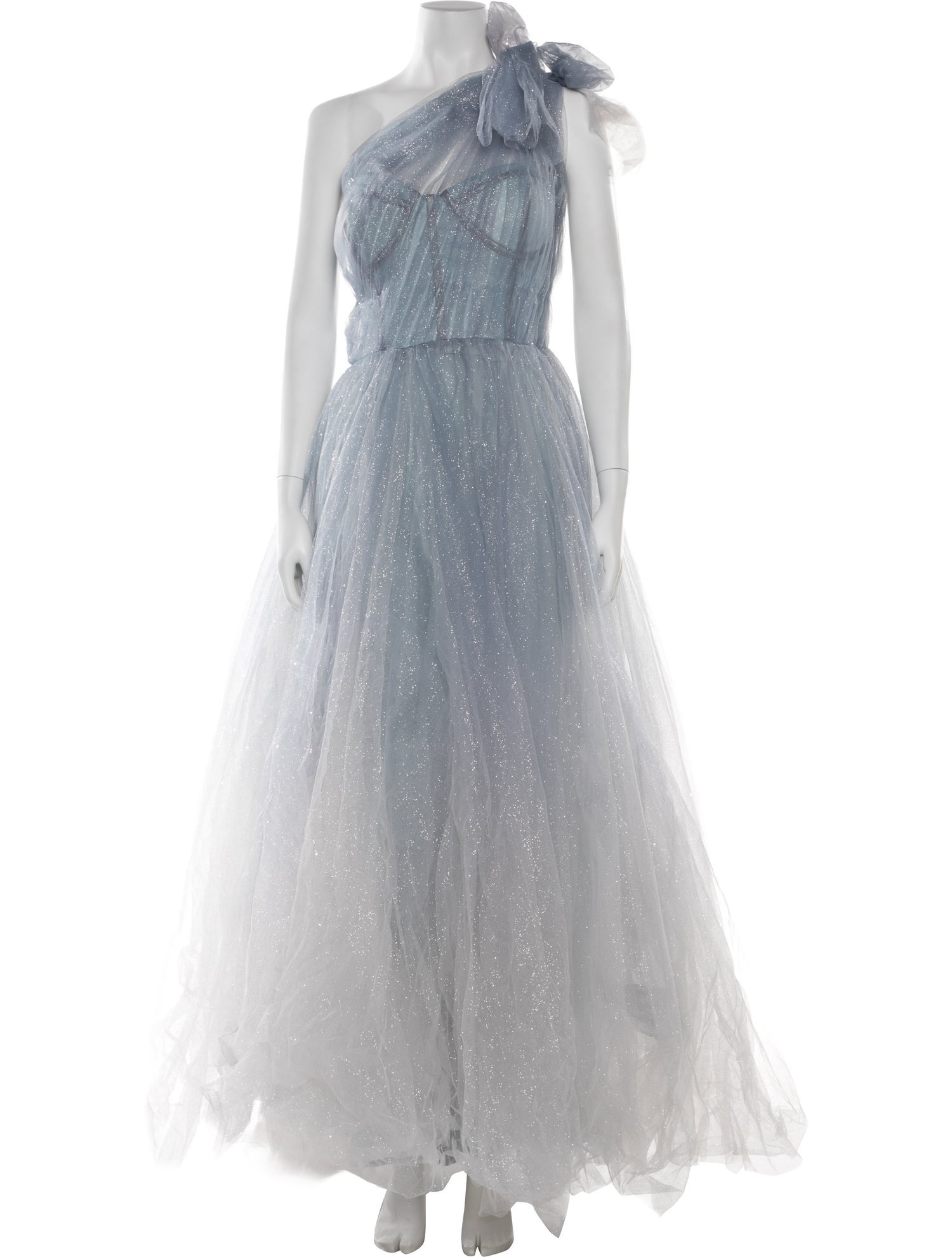 Mac Duggal One-Shoulder Long Dress w/ Tags